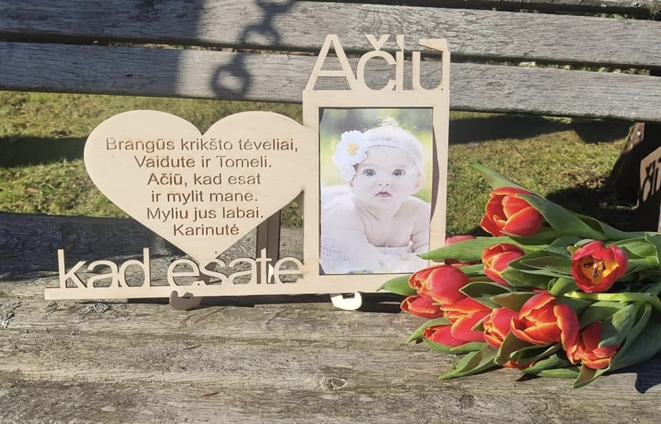 Nuotraukos rėmelis “Ačiū, kad esate”