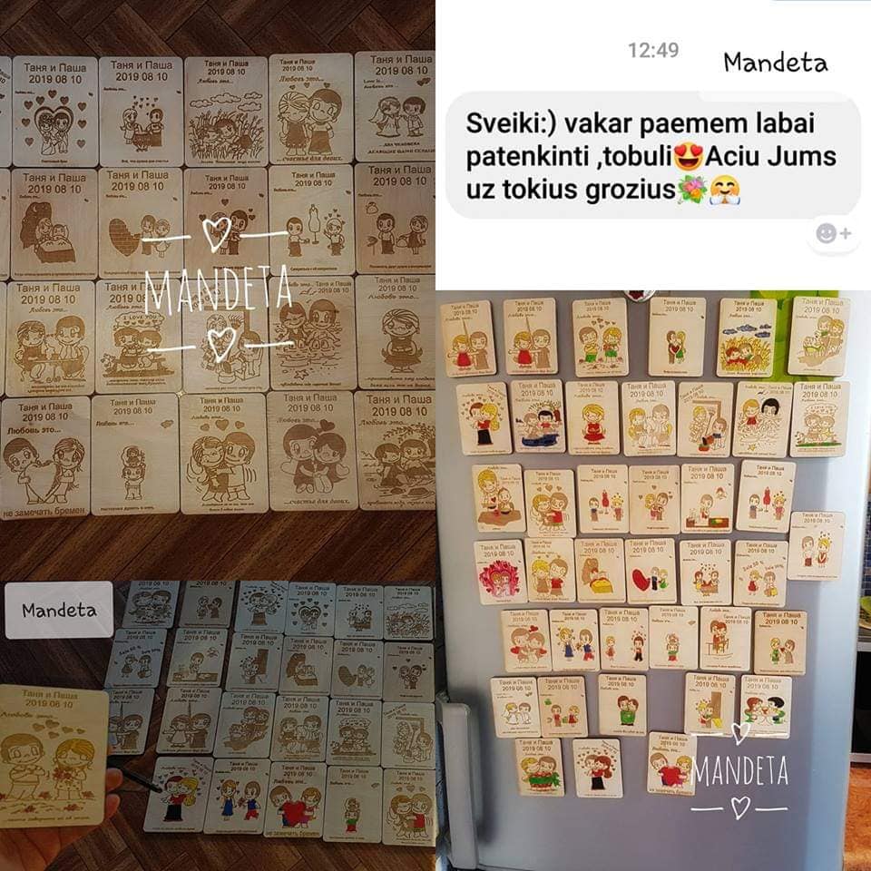 Vestuvių magnetukai Love Is