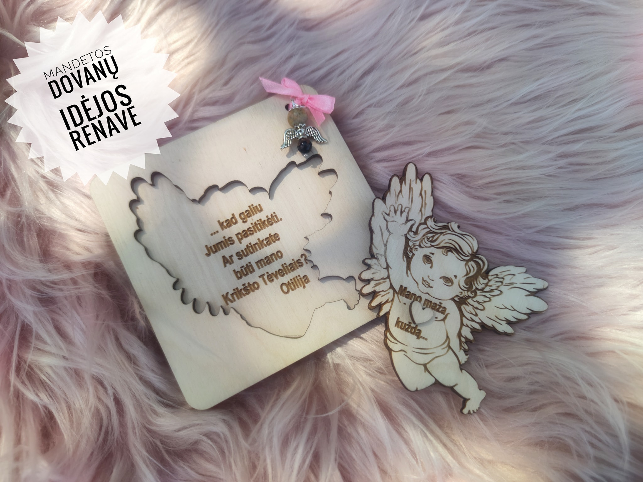 Kvietimas tapti krikšto tėvais "Angelas"