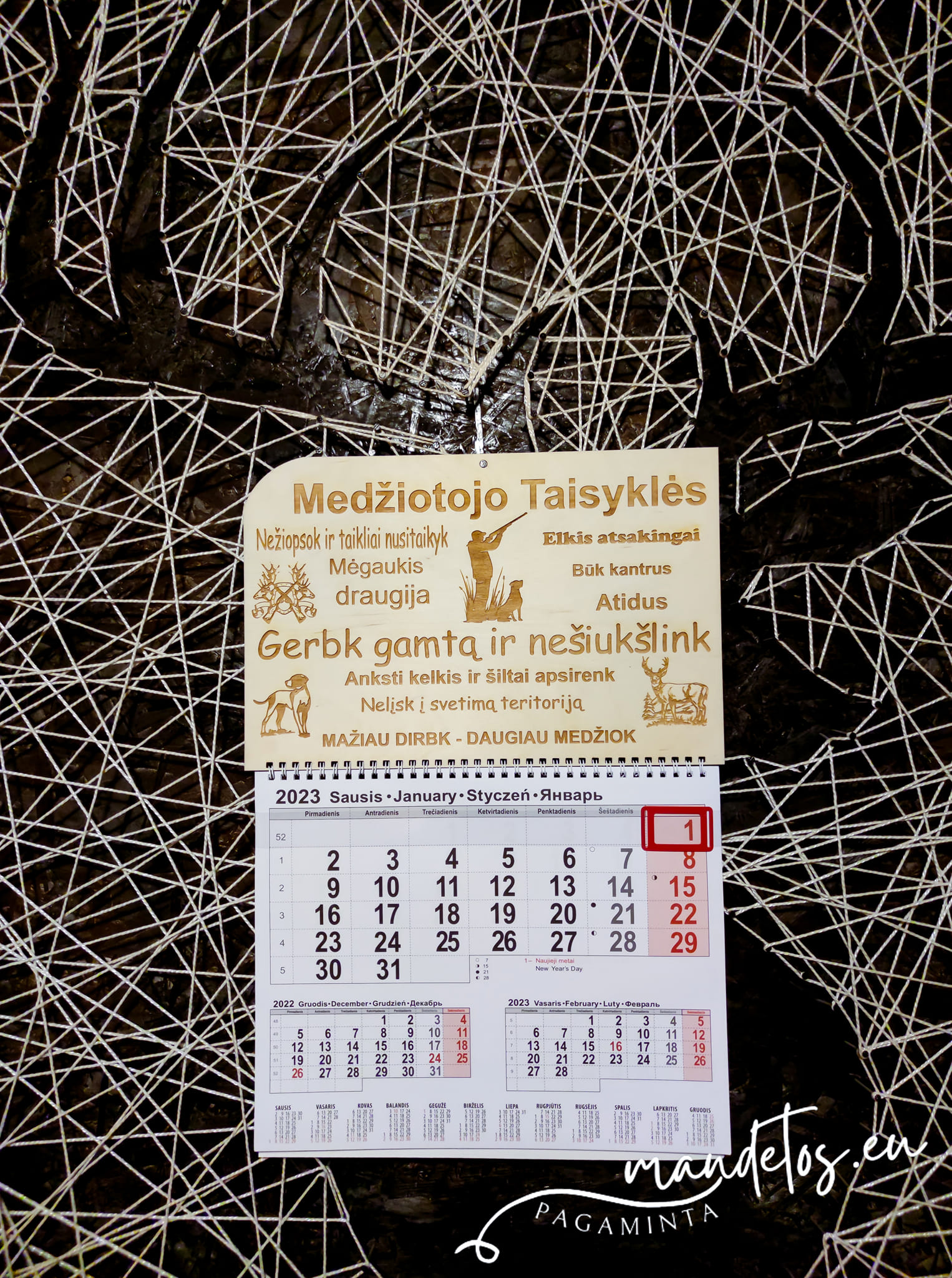 2026 metų kalendorius Medžiotojui