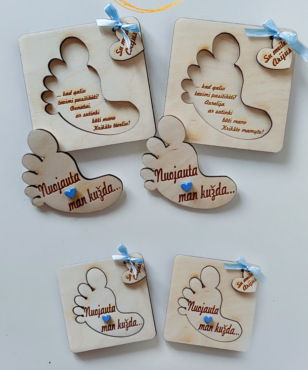 Kvietimas tapti krikšto tėvais "Pėdutė"