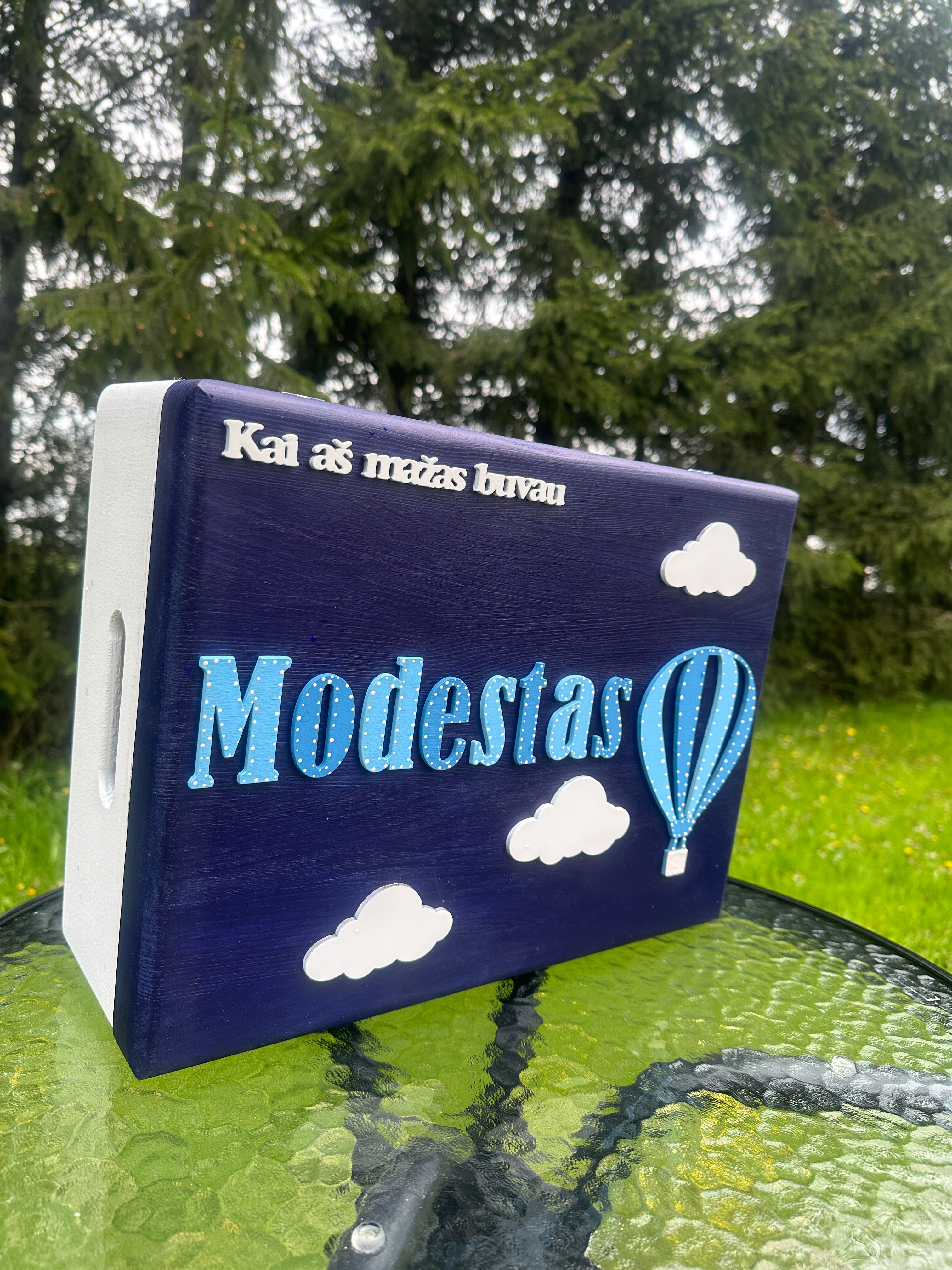 Personalizuota vaikystės prisiminimų dėžutė