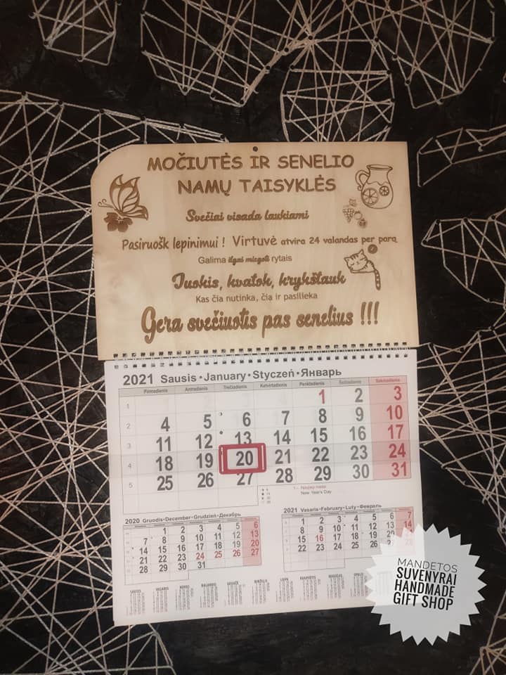 2026 metų kalendorius seneliams