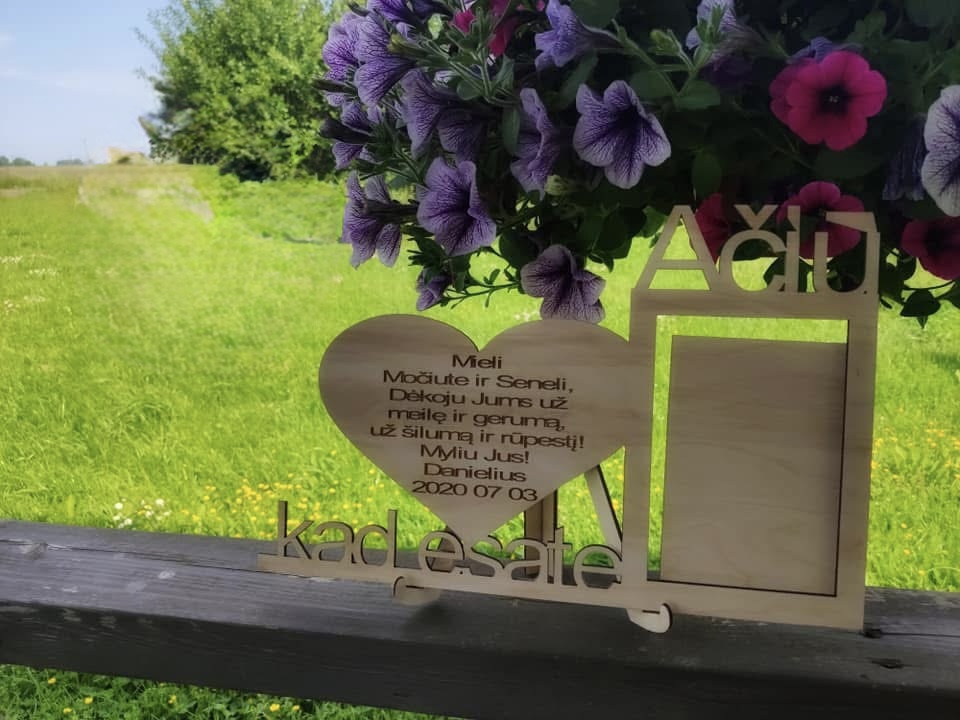 Nuotraukos rėmelis “Ačiū, kad esate”