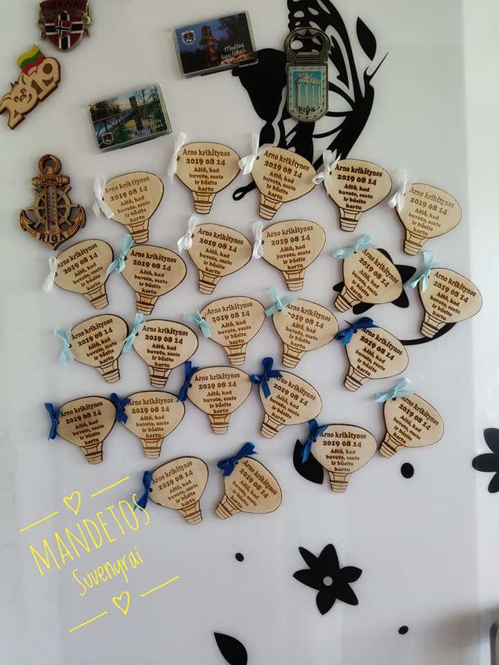 Magnetai krikštynoms "Oro balionas"