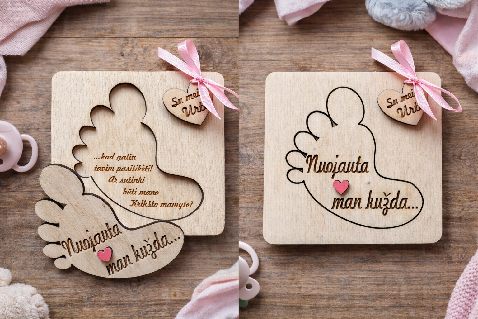 Kvietimas tapti krikšto tėvais "Pėdutė"