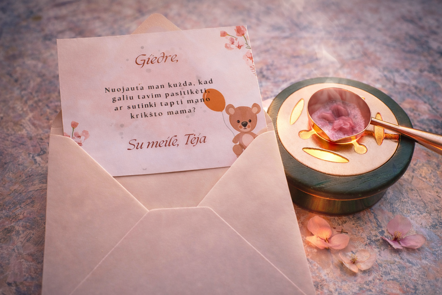 Kvietimas krikšto tėvams