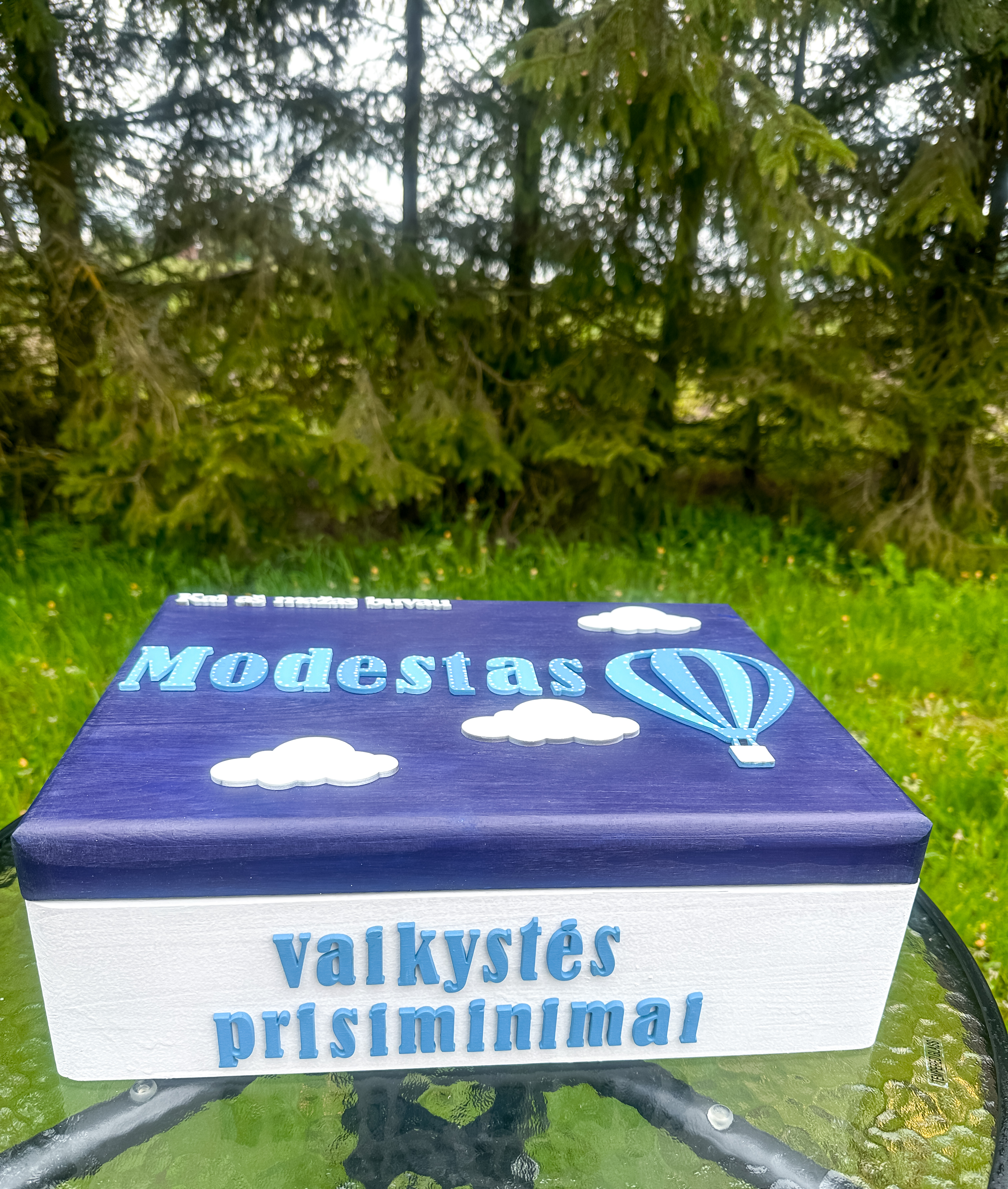 Personalizuota vaikystės prisiminimų dėžutė