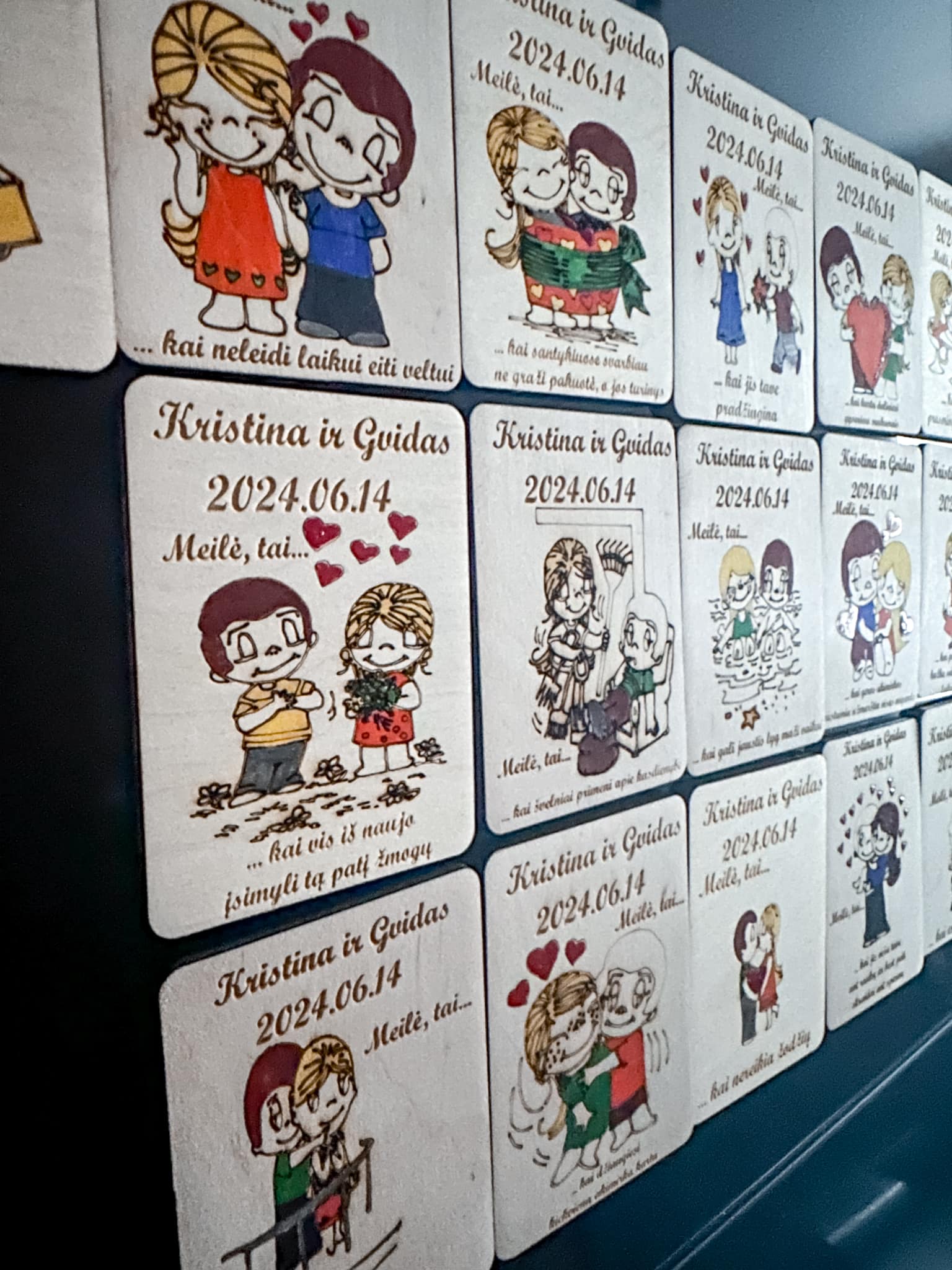 Vestuvių magnetukai Love Is