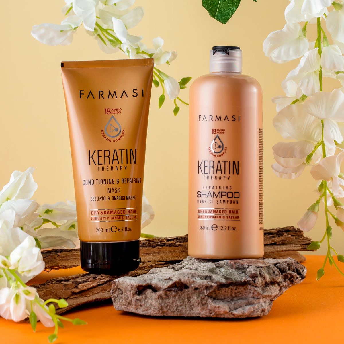 Plaukų priežiūros rinkinys su keratinu