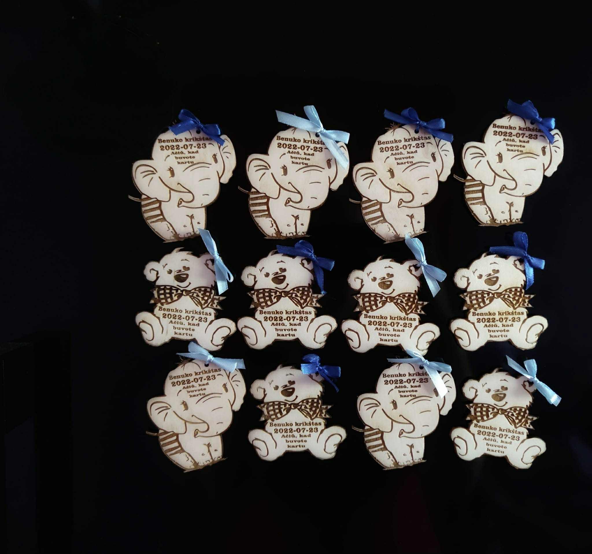 Magnetai krikštynoms "Drambliukas"