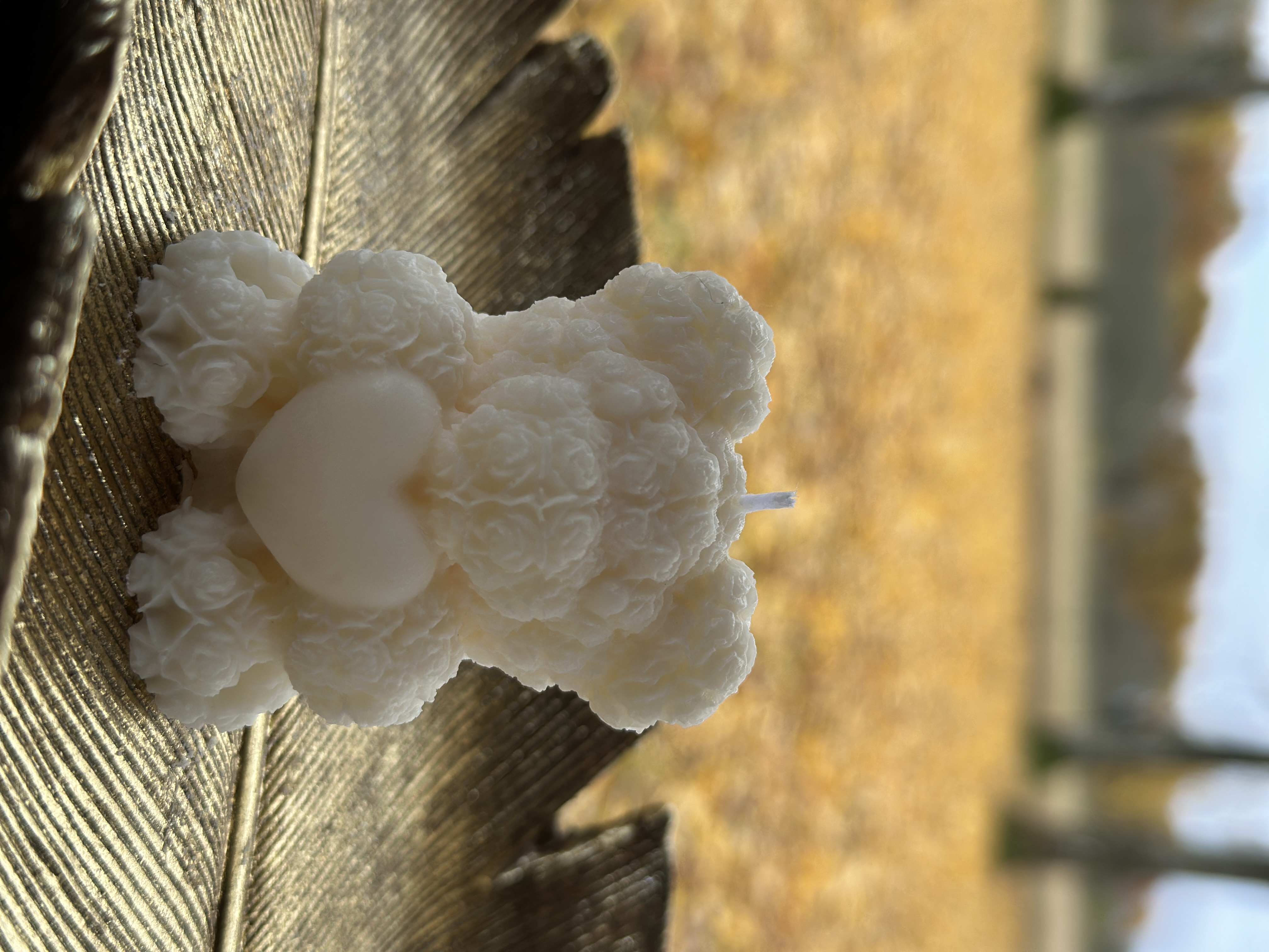 Sojų vaško žvakė “Meškutis”