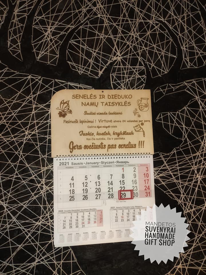 2026 metų kalendorius seneliams