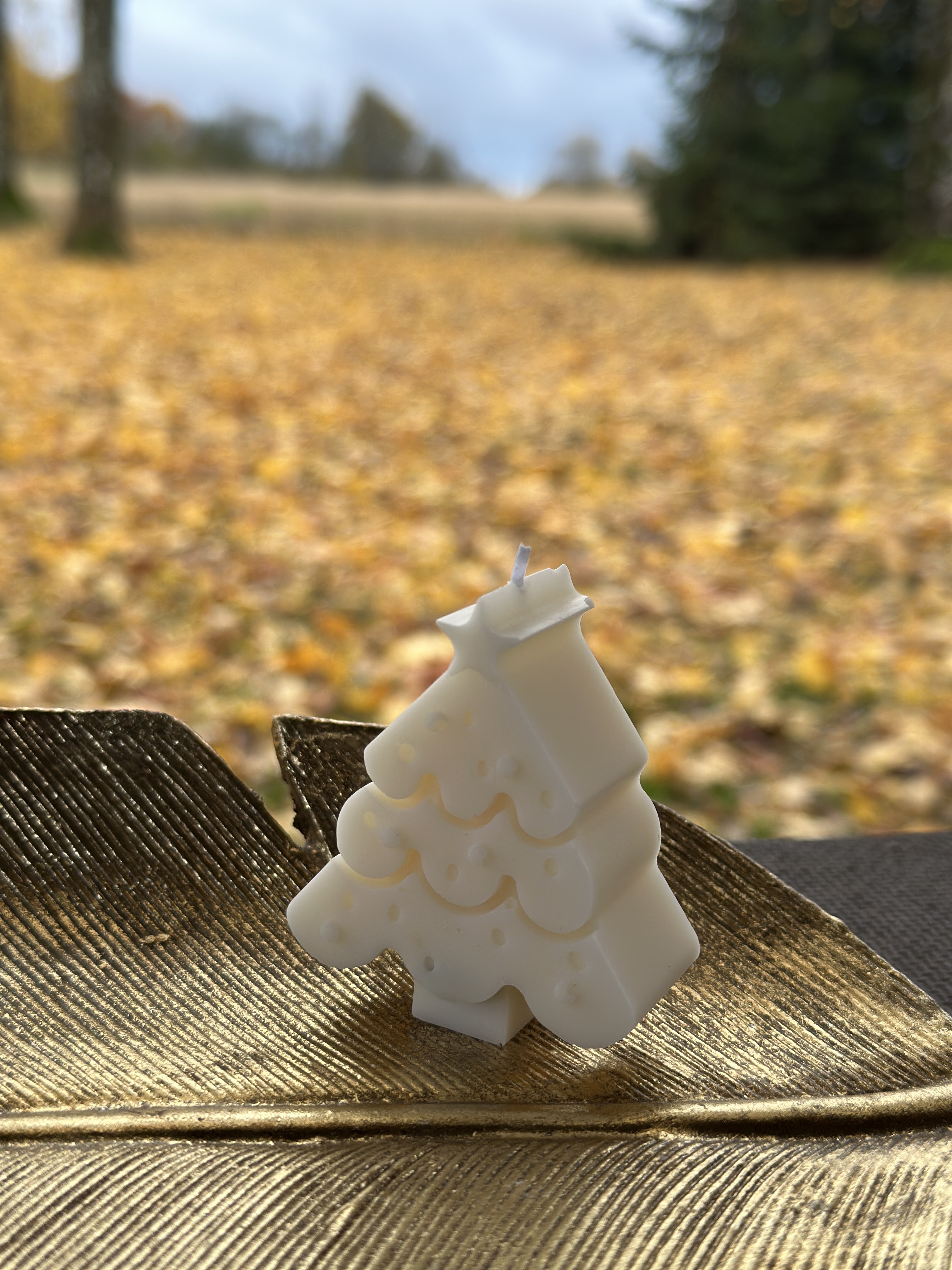 Sojų vaško žvakė “Eglutė”