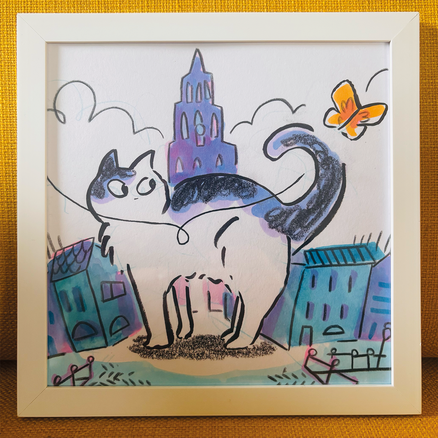 Poezentekening - Origineel!