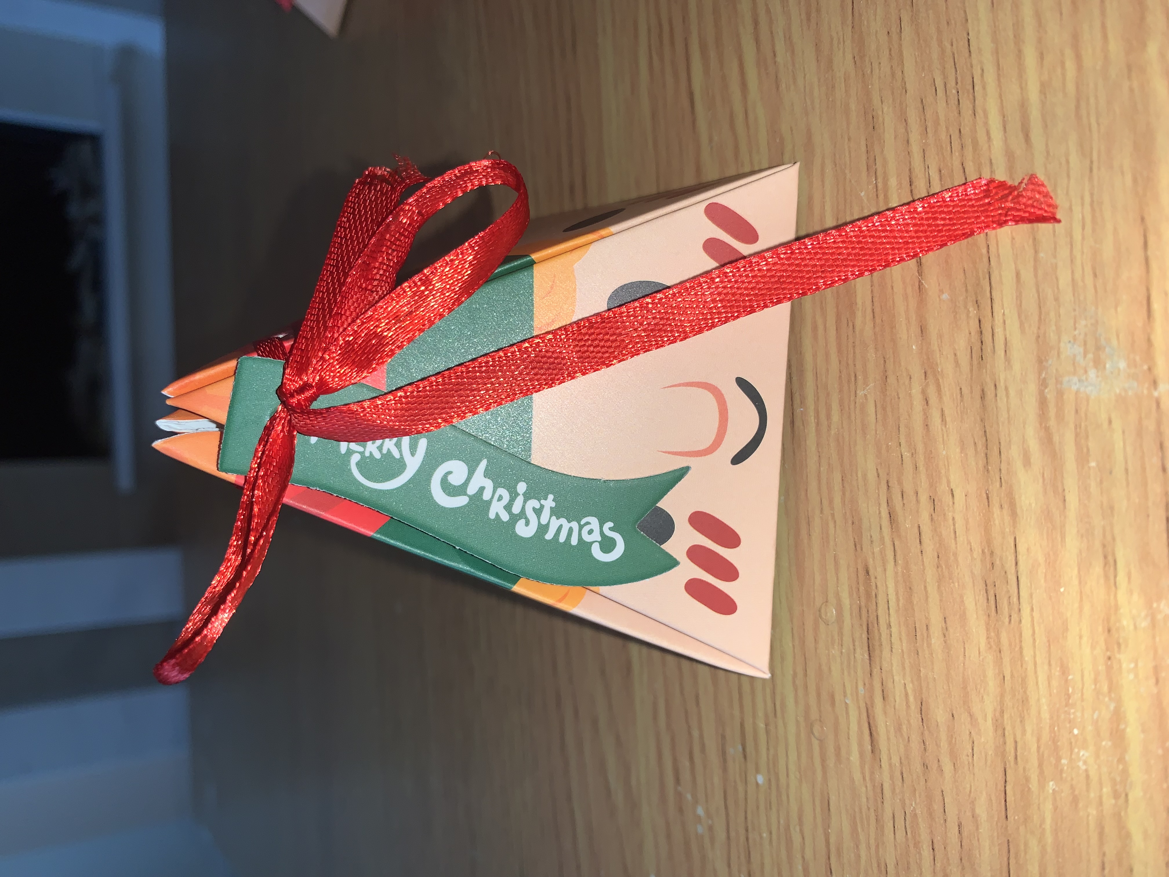 Cute little christmas favour boxes complete with sweets 