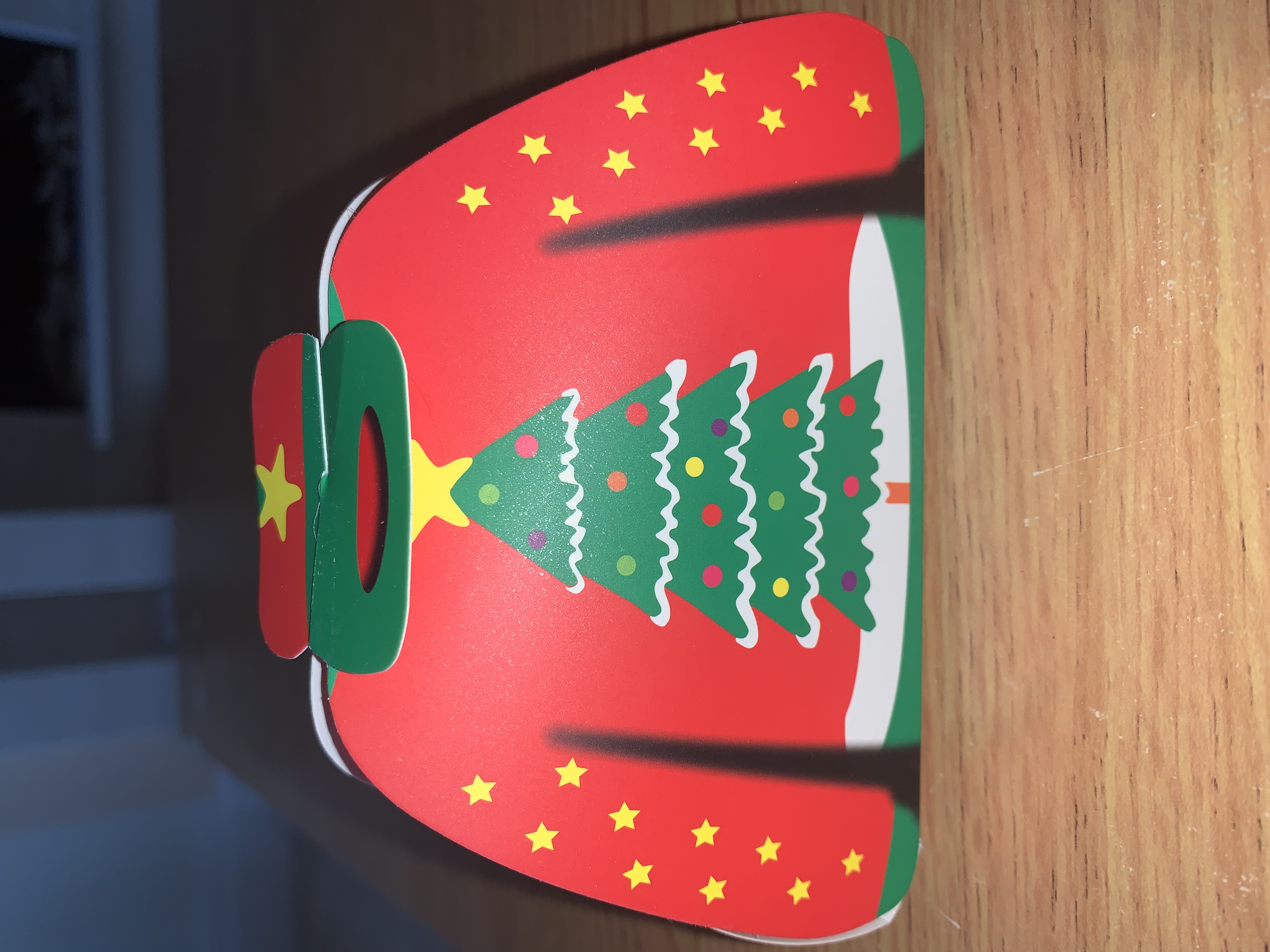 Cute christmas jumper favour box complete with sweets.