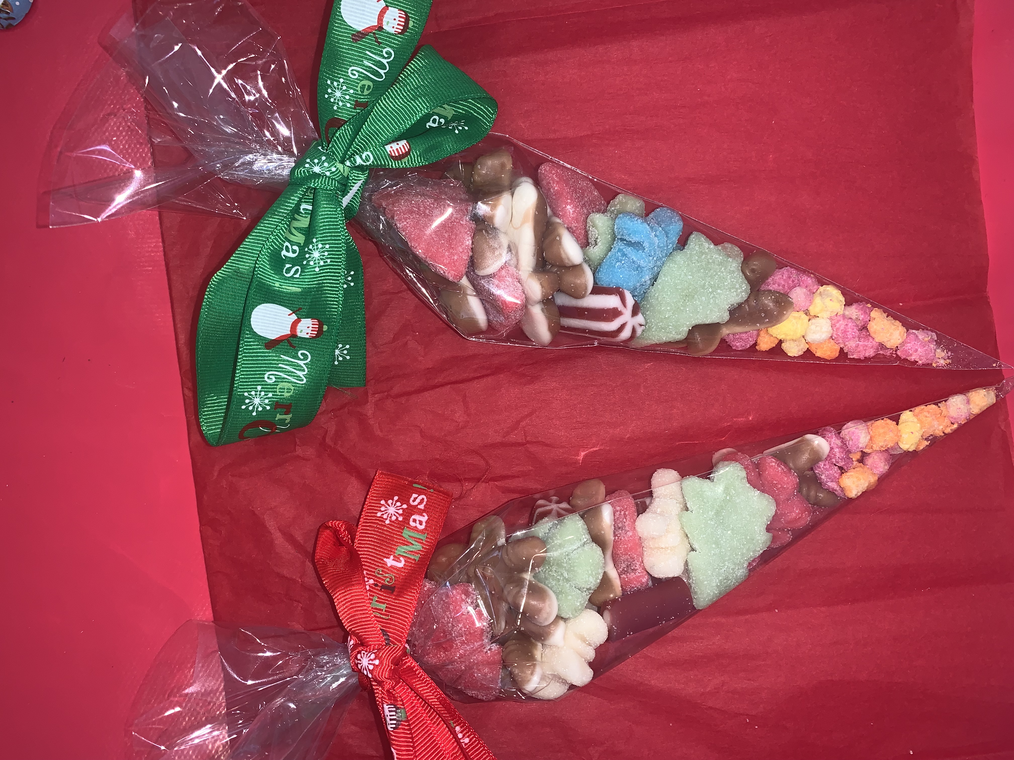 Festive christmas sweetcones