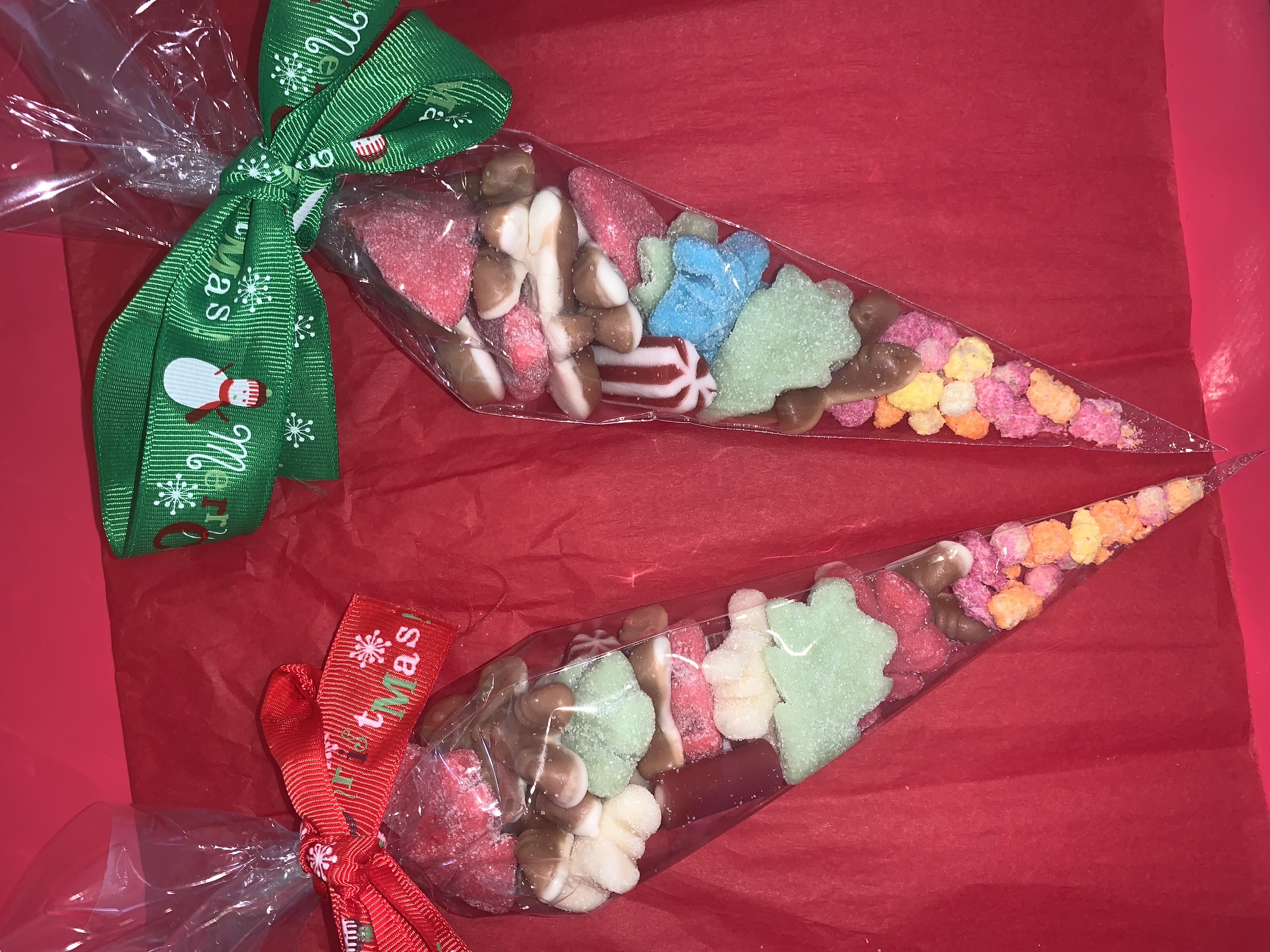 Festive christmas sweetcones