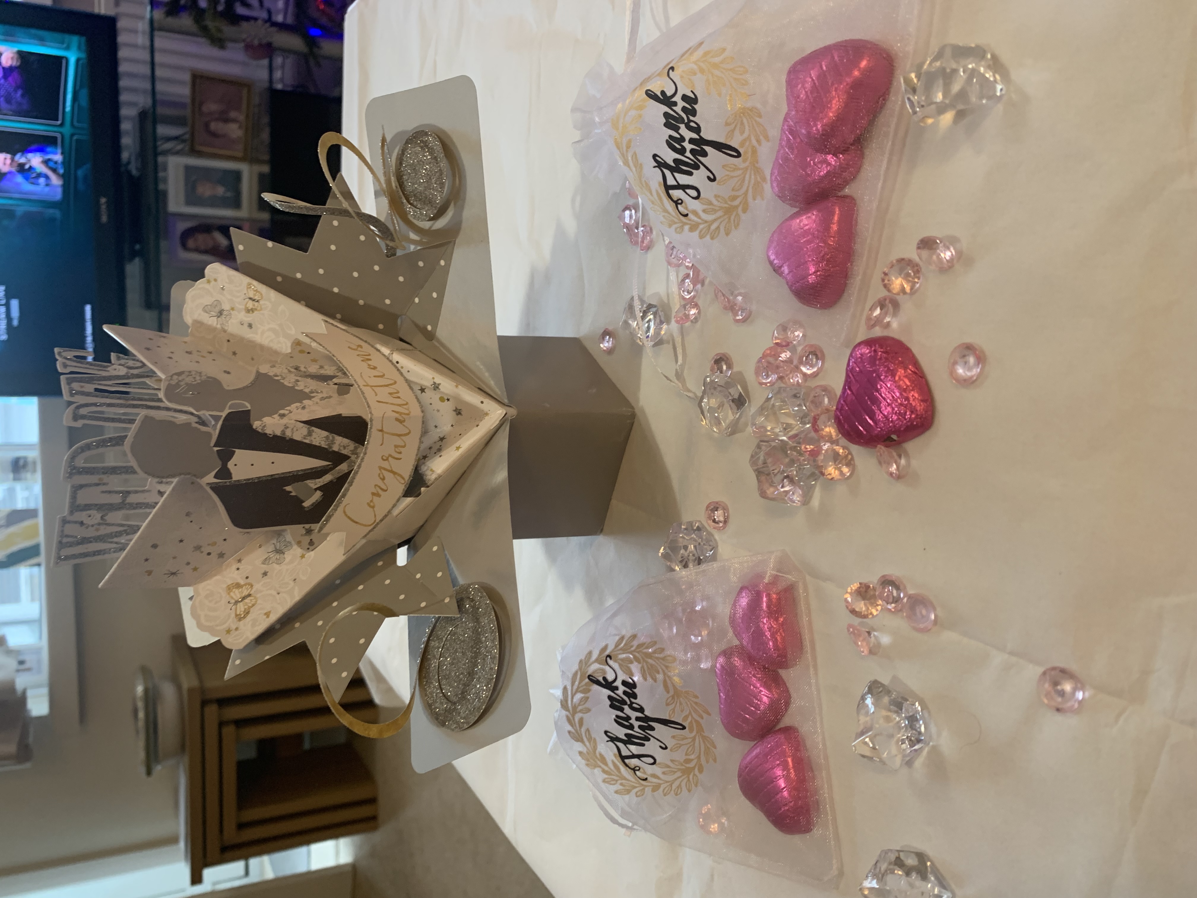 🤍White Thank You Organza Sweet Bag🤍