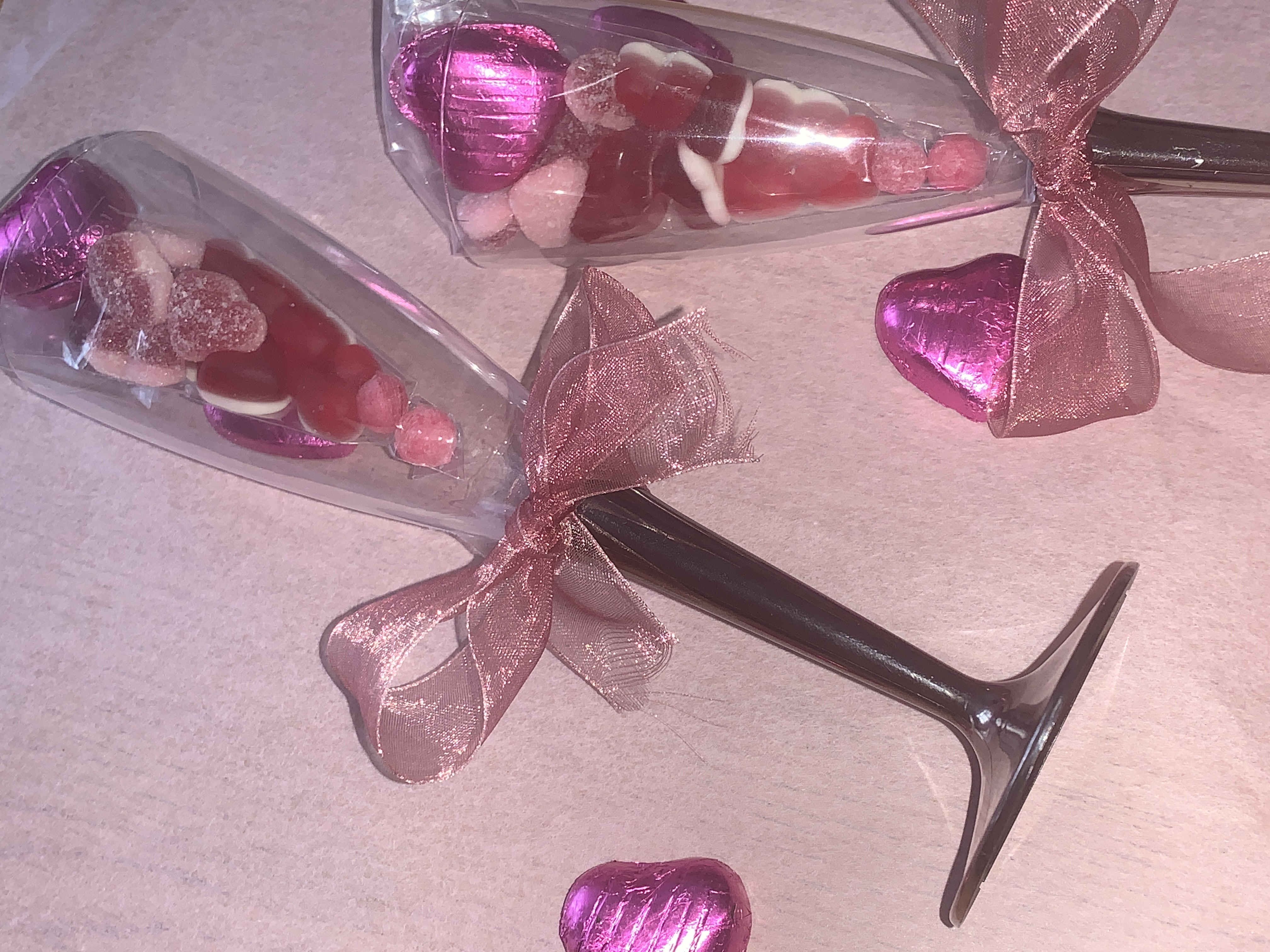 🩶Champagne Flute gifts with sweets and/or chocolates🩶