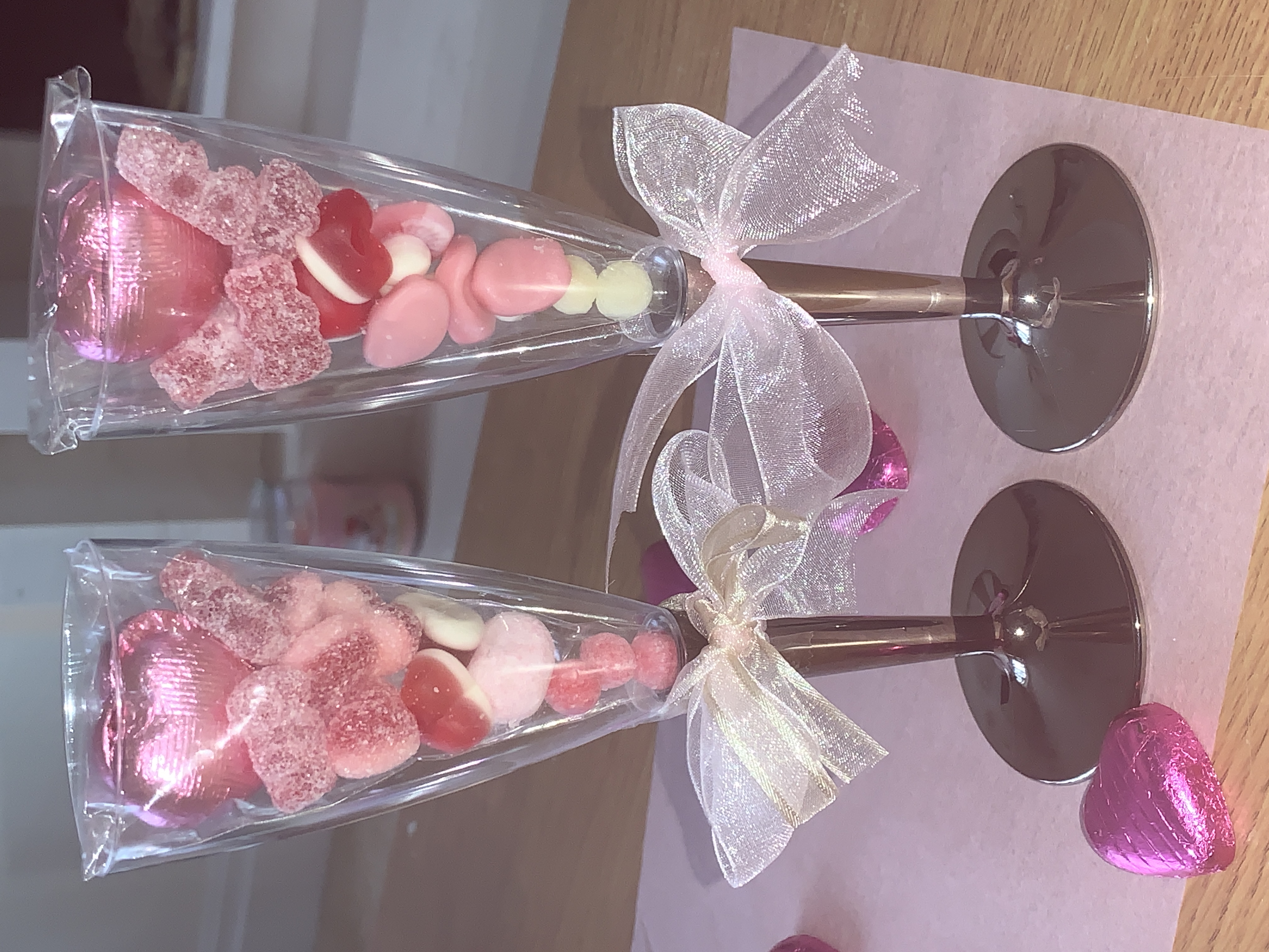🩶Champagne Flute gifts with sweets and/or chocolates🩶