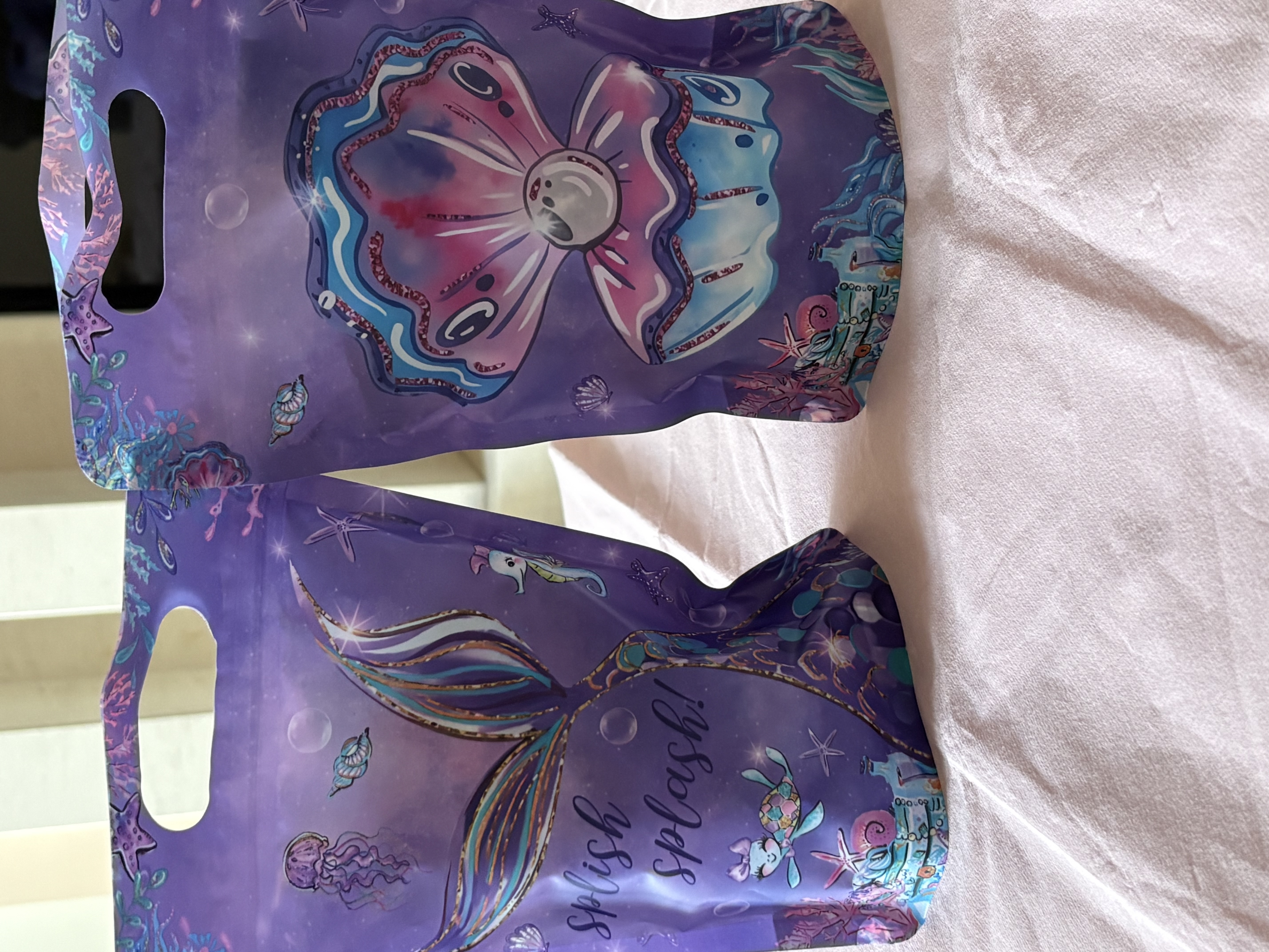 Mermaid sweet pouch with a variety of sweets