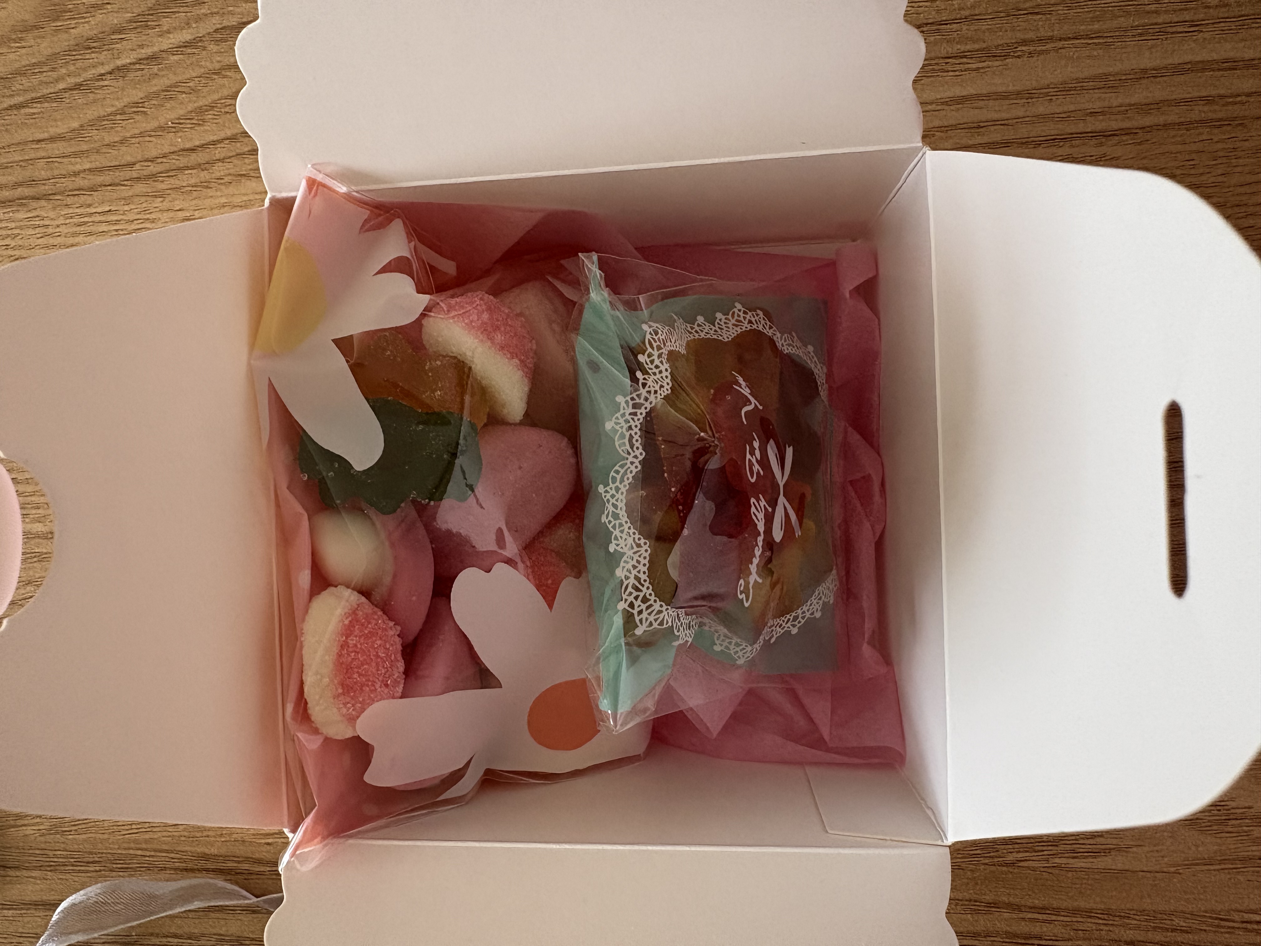 Elegant Pink Gift Box including sweets