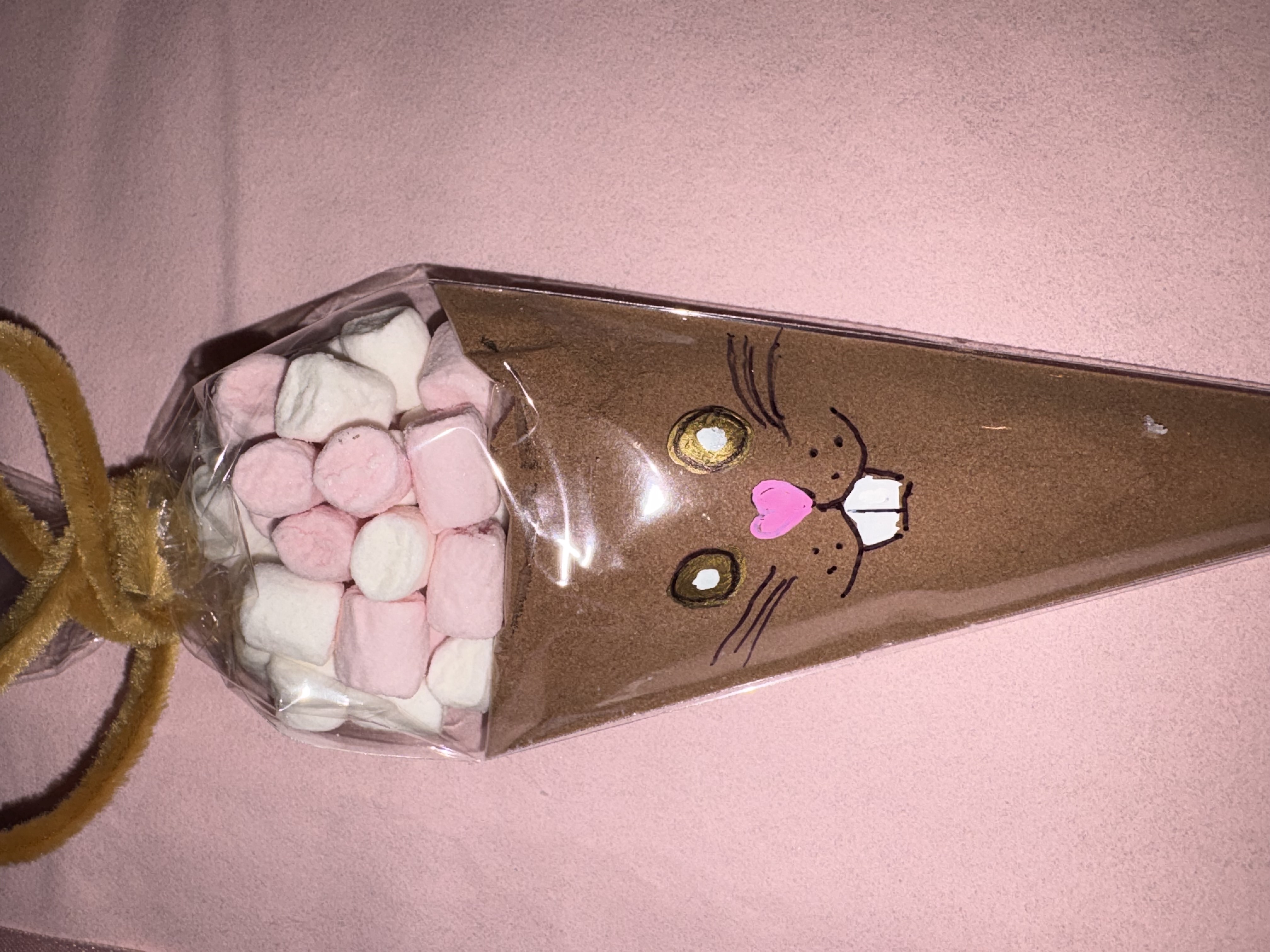 Easter bunny hot chocolate cone