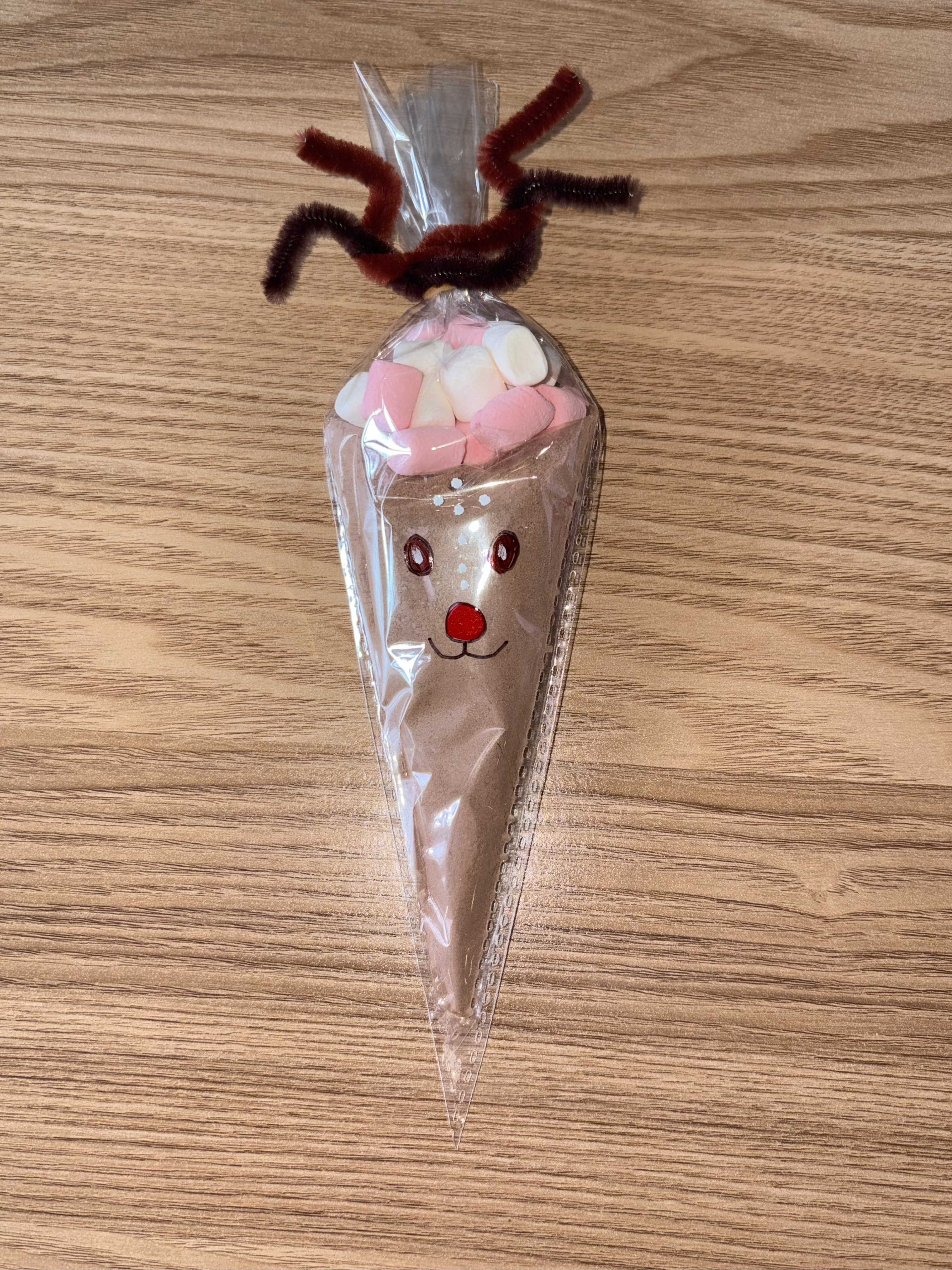 Reindeer Hot Chocolate Cone