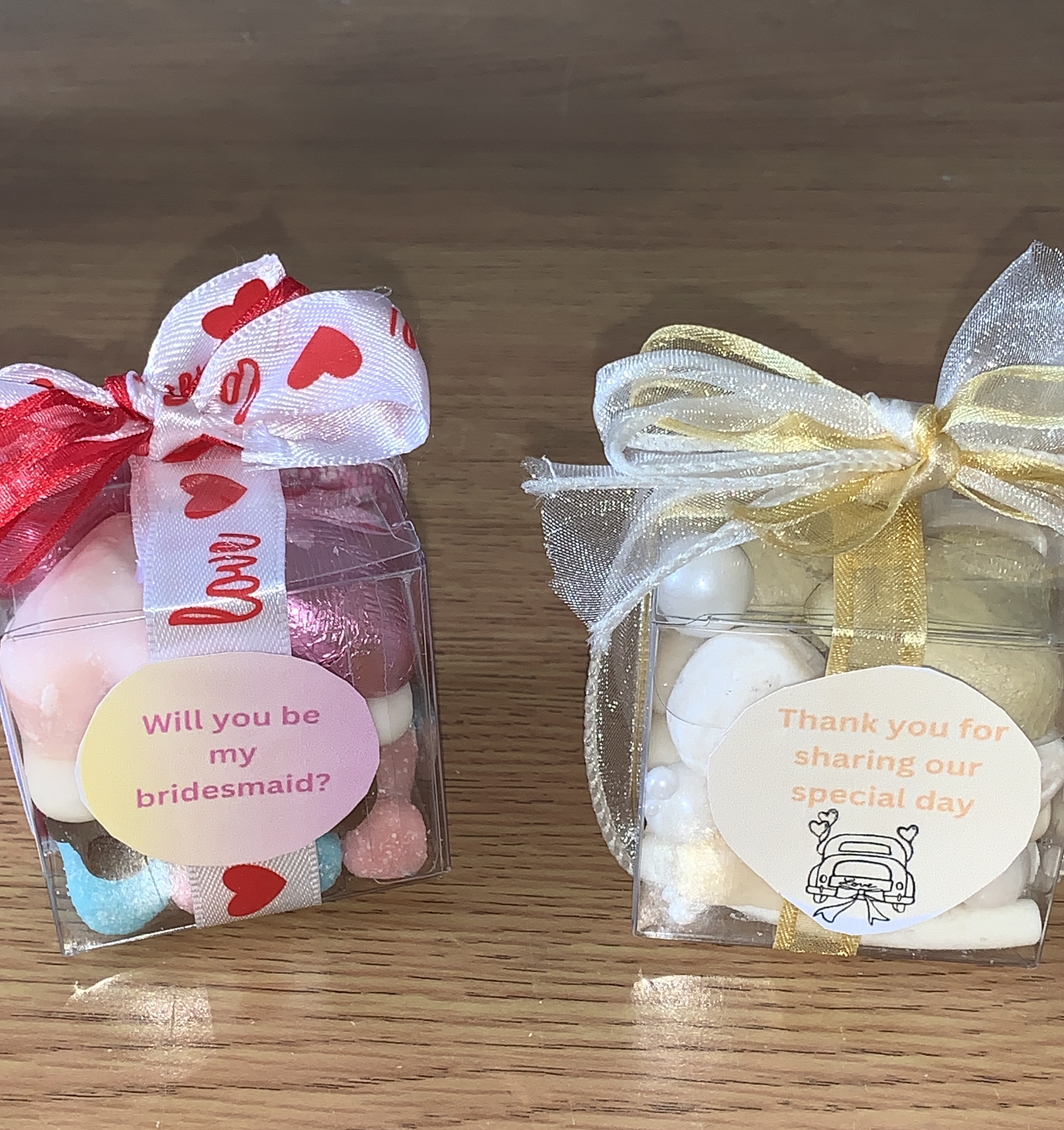 Bridesmaid Proposal sweet cube