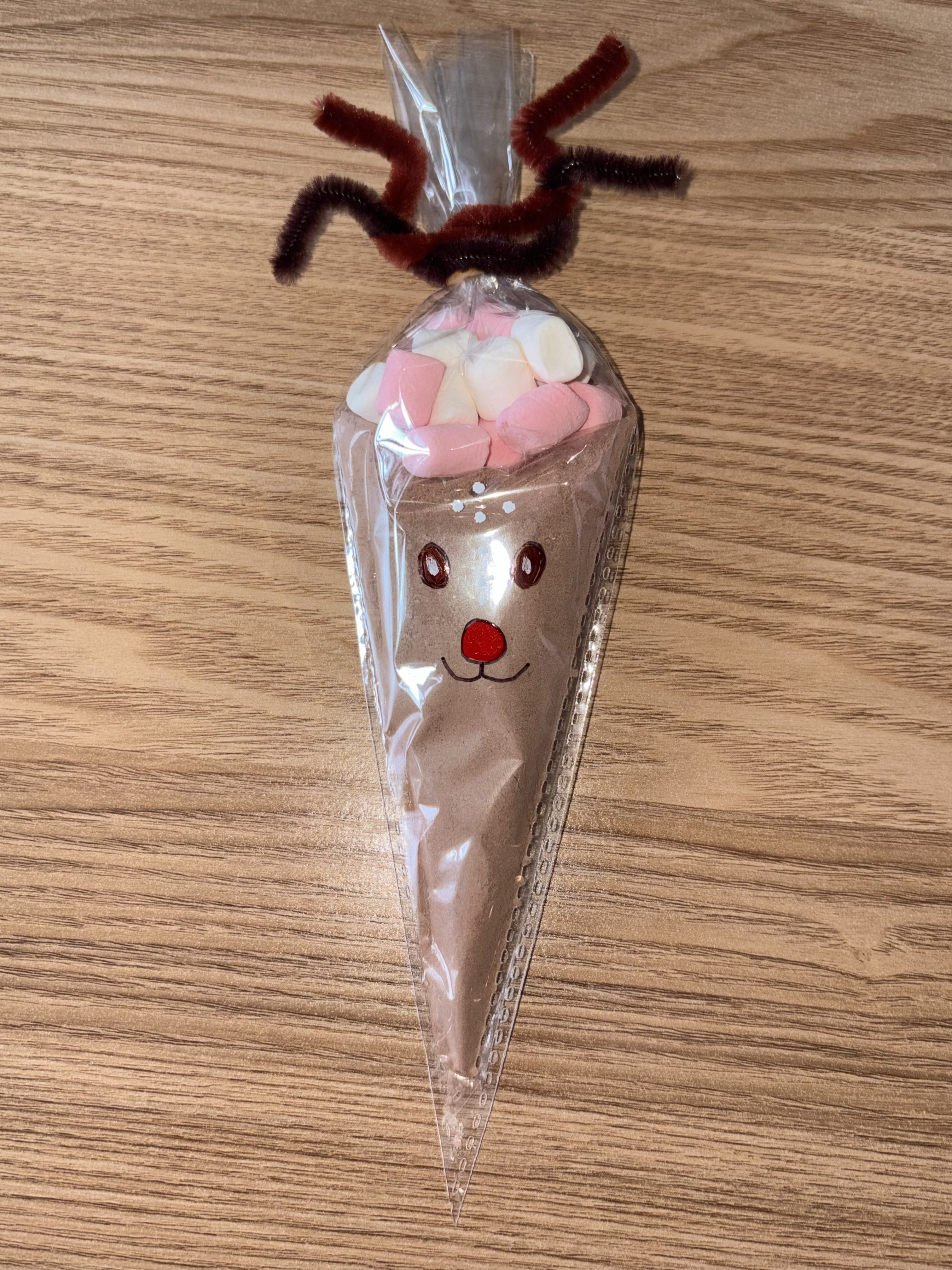 Reindeer Hot Chocolate Cone