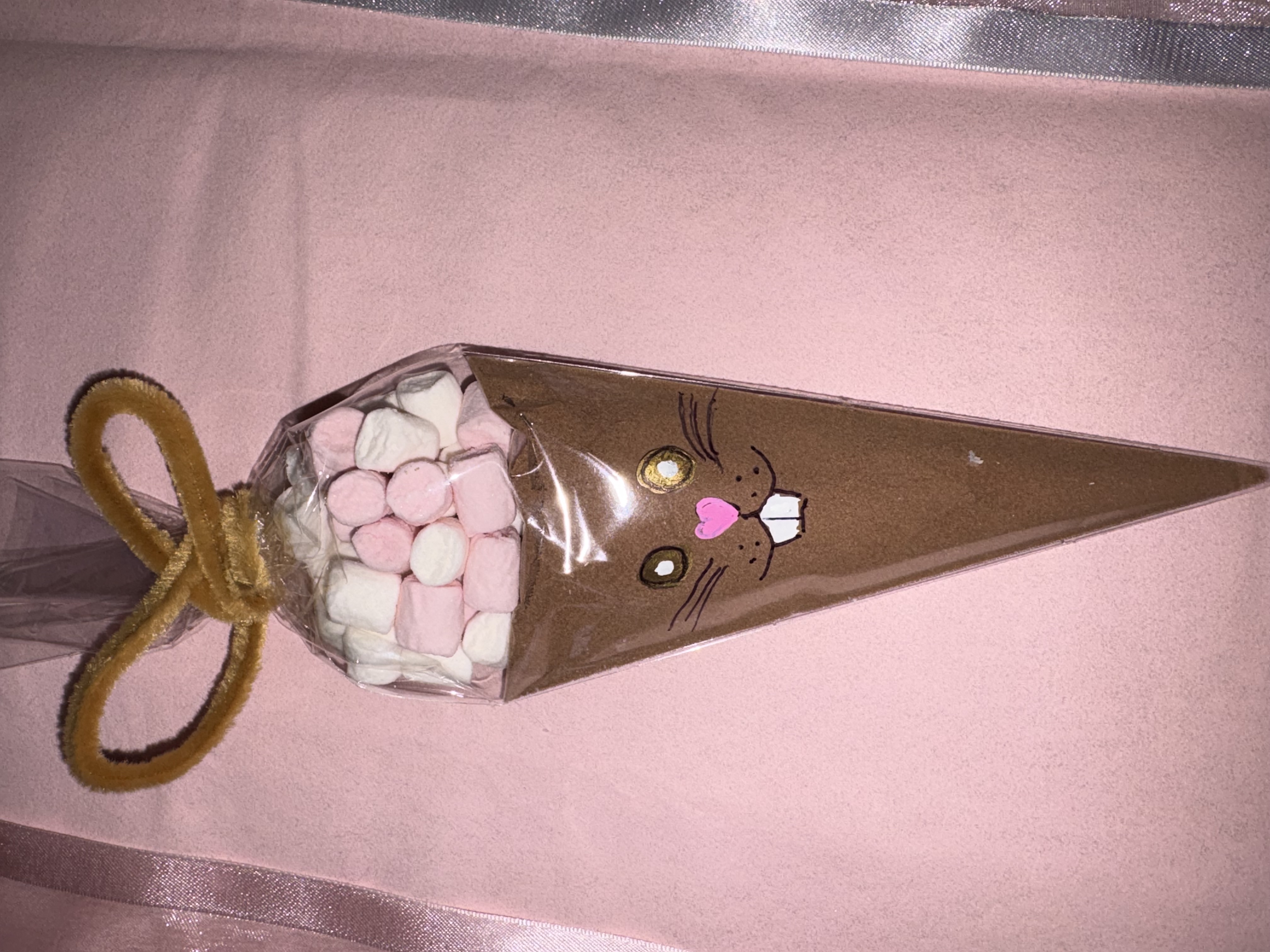 Easter bunny hot chocolate cone