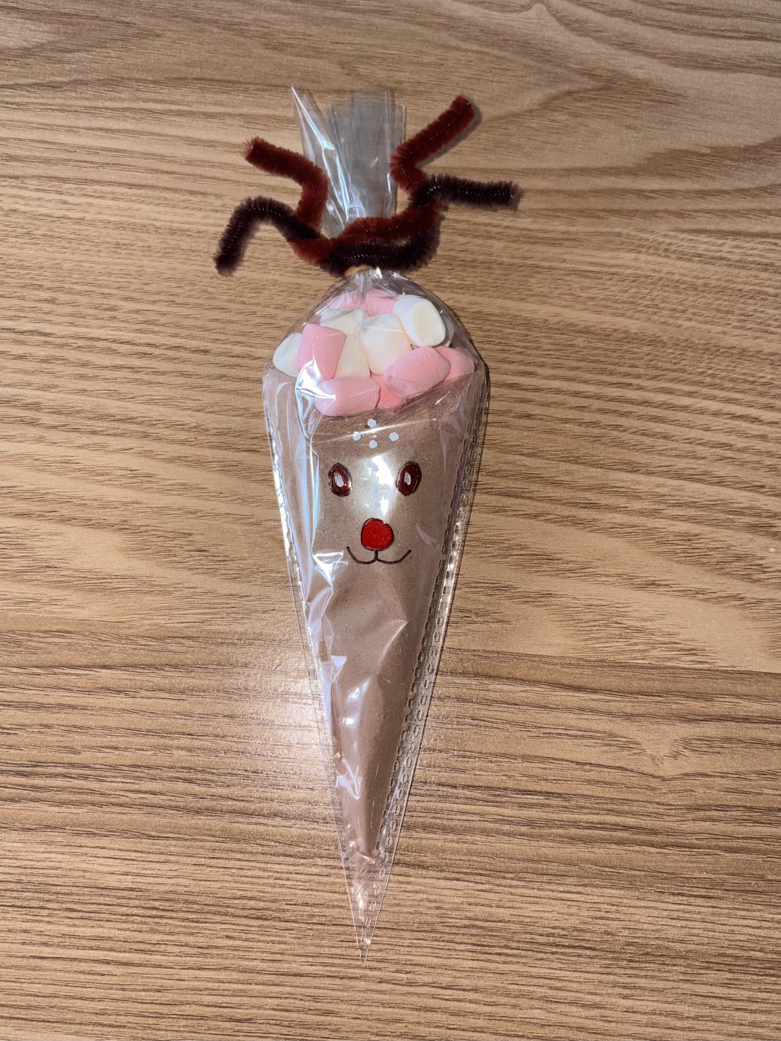 Reindeer Hot Chocolate Cone