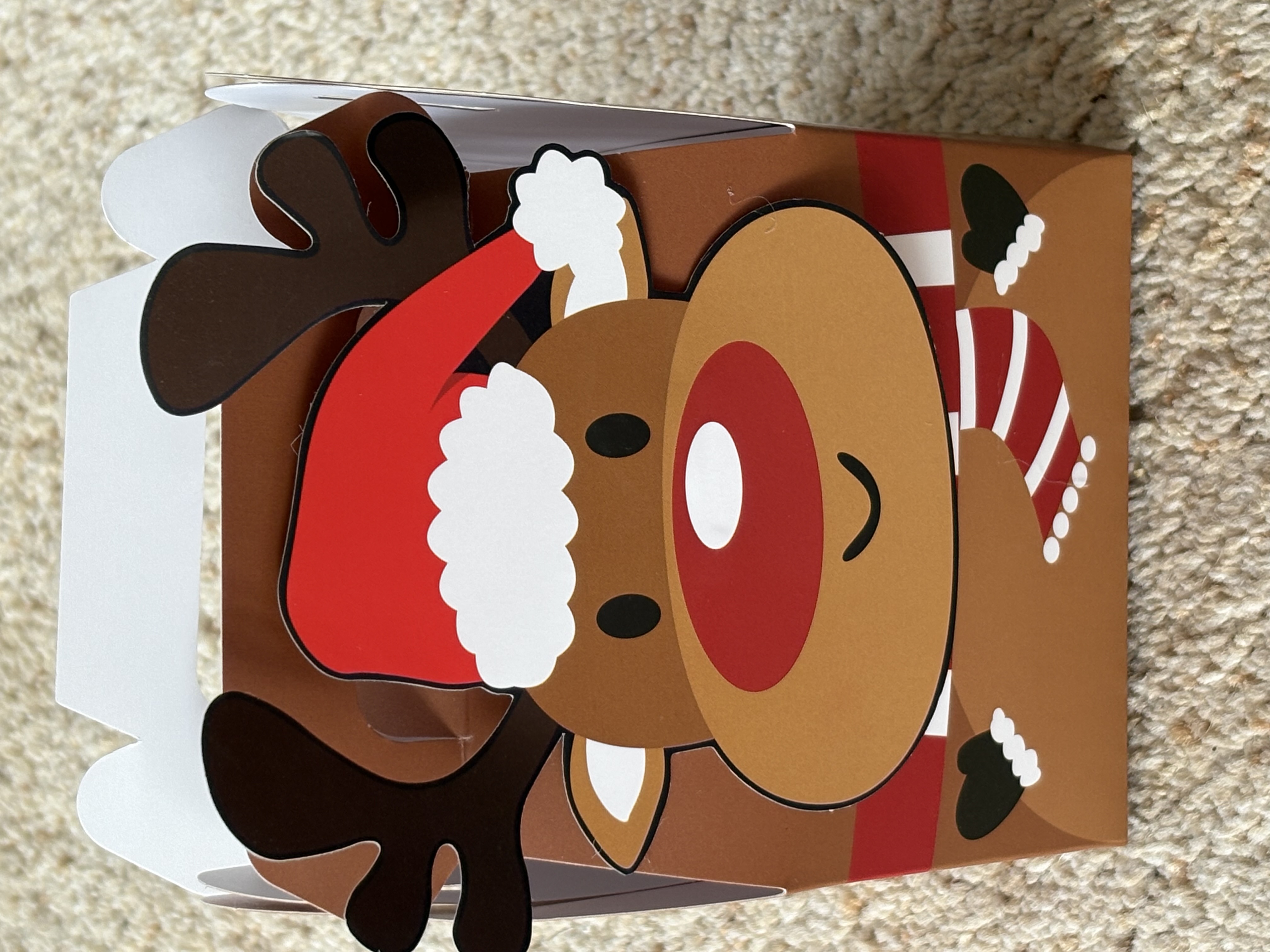Christmas favour boxes with sweets and treats