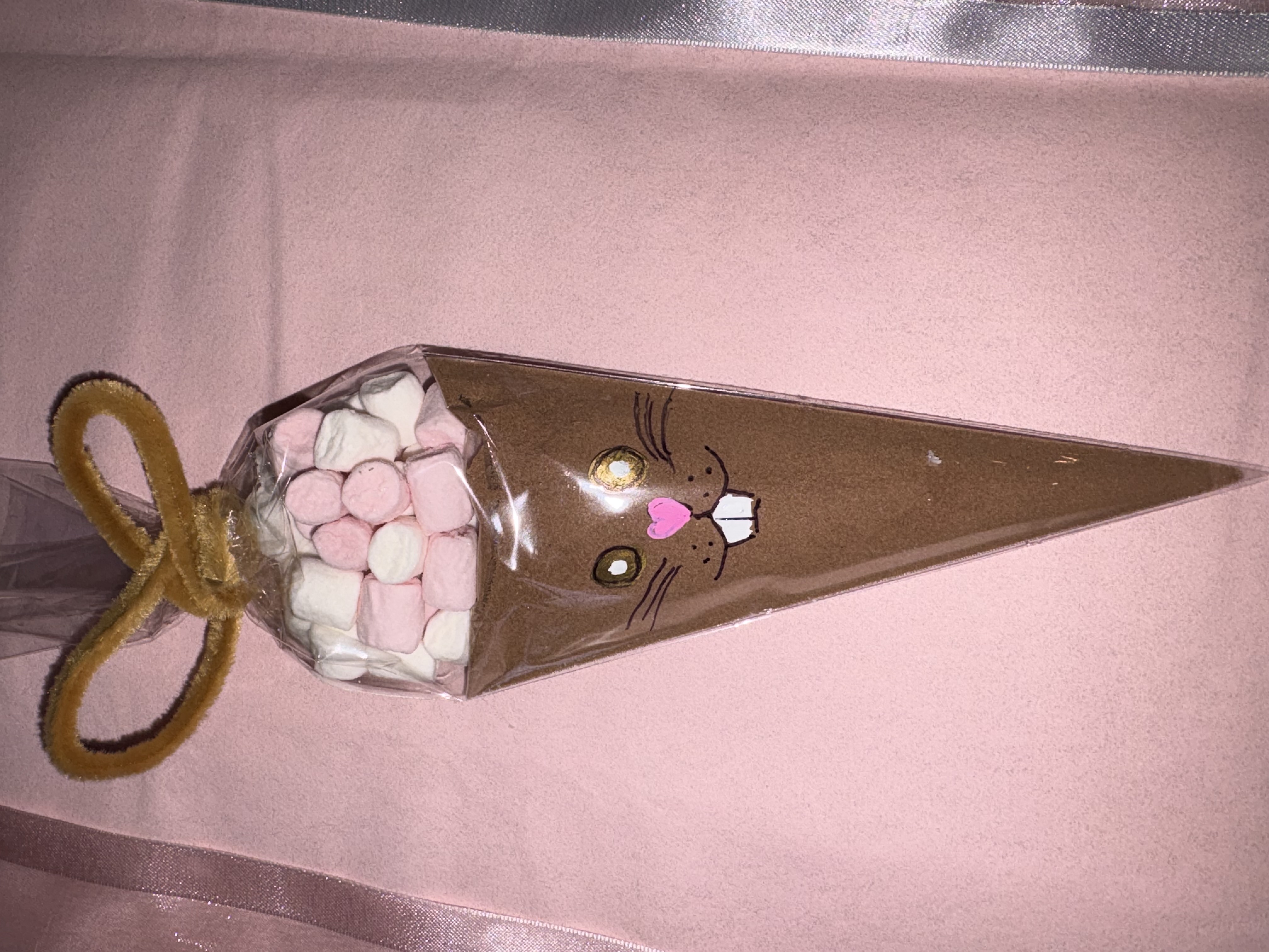Easter bunny hot chocolate cone