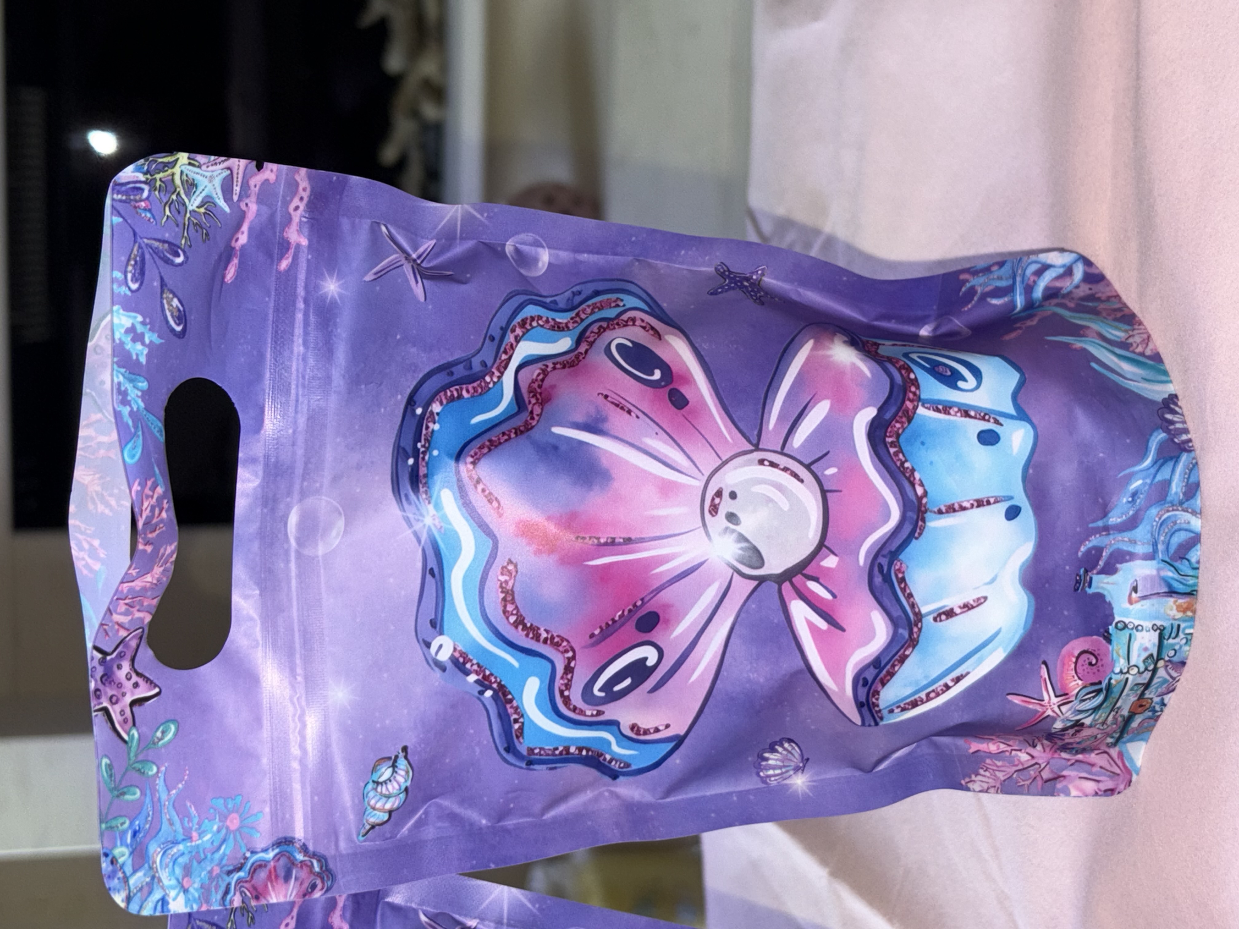 Mermaid sweet pouch with a variety of sweets