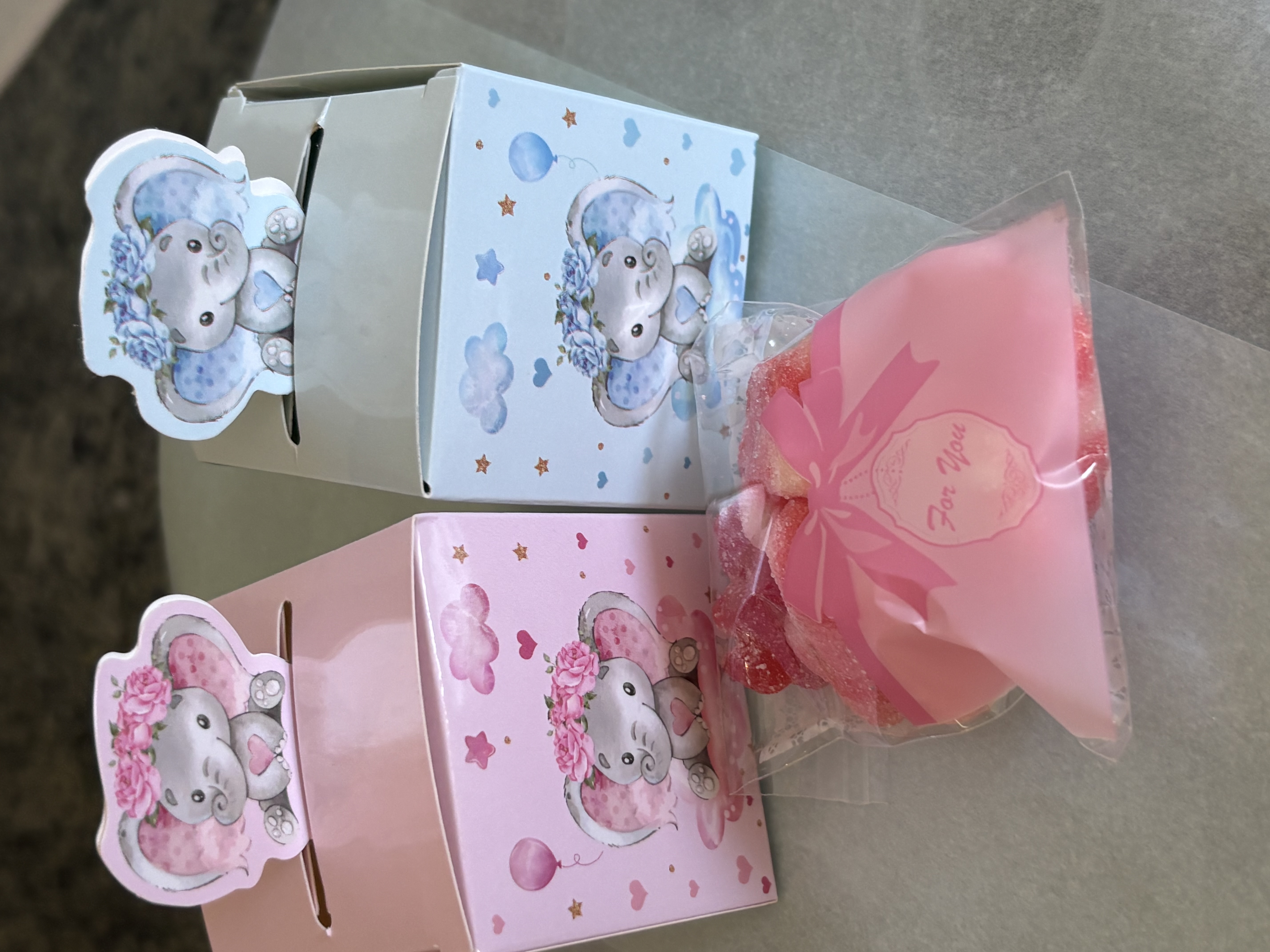 🩵Cute elephant favour box🩷