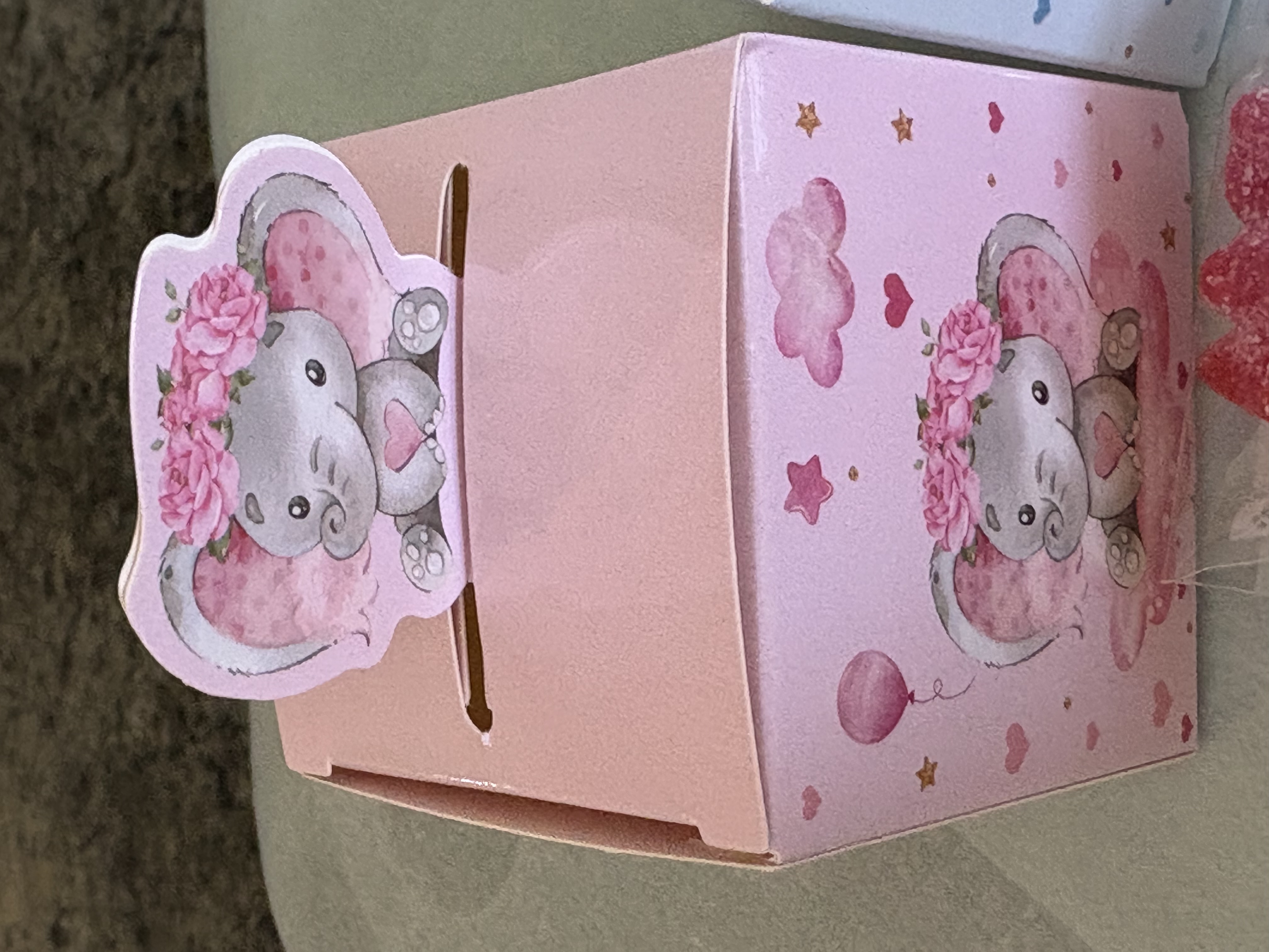 🩵Cute elephant favour box🩷