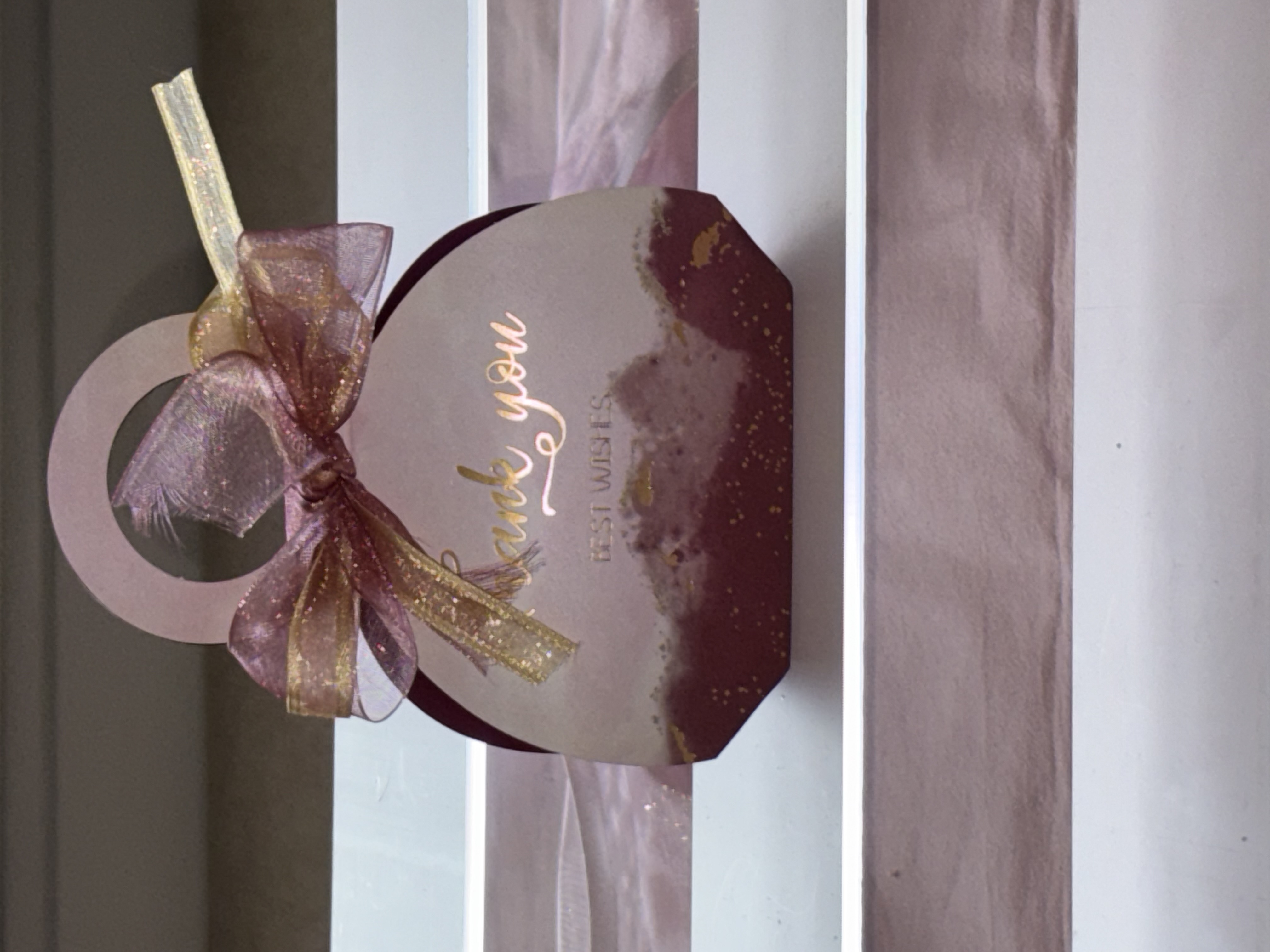 🩷Beautiful thank you bag style favour boxes complete with two tone ribbon🩷