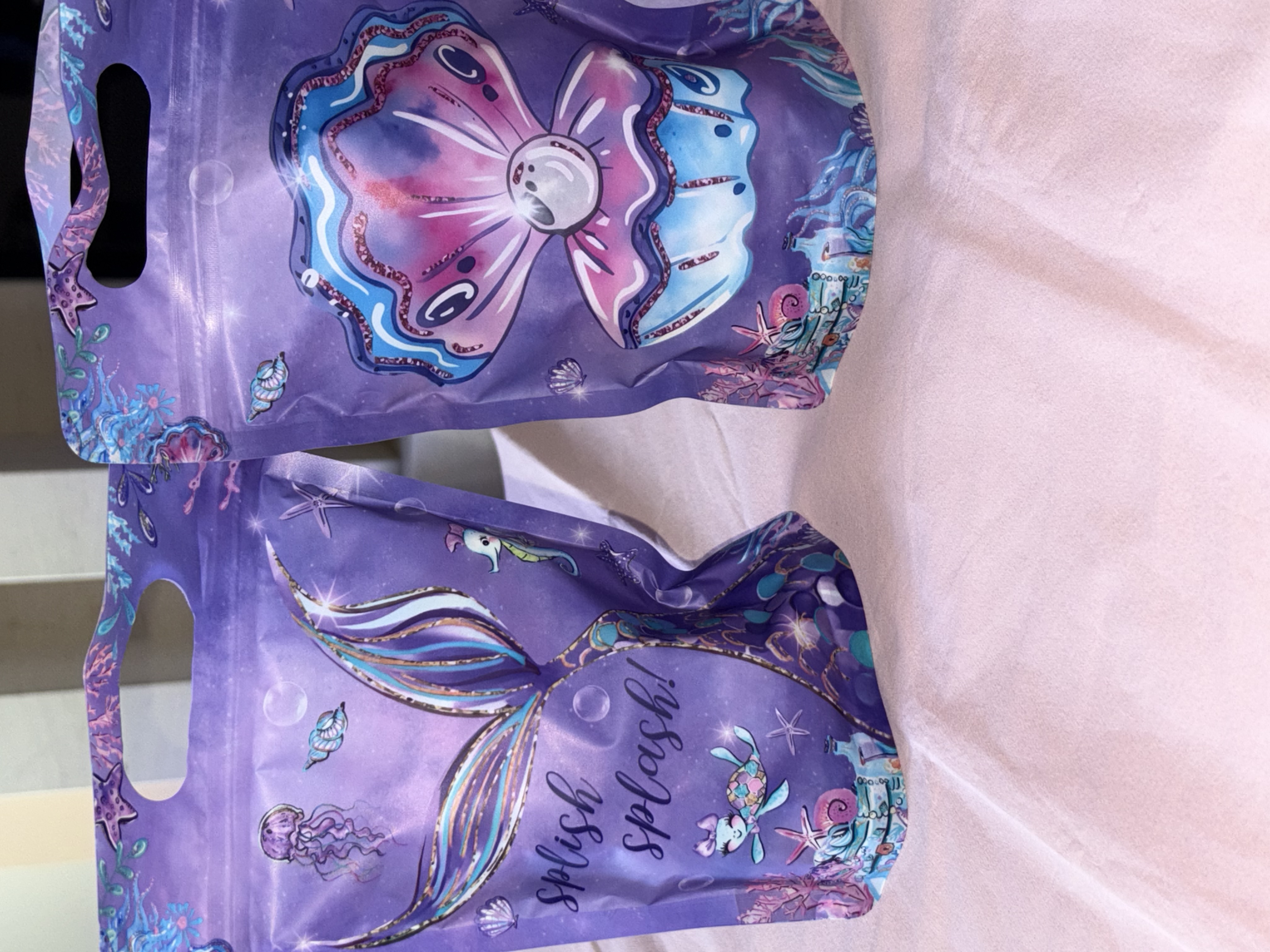Mermaid sweet pouch with a variety of sweets