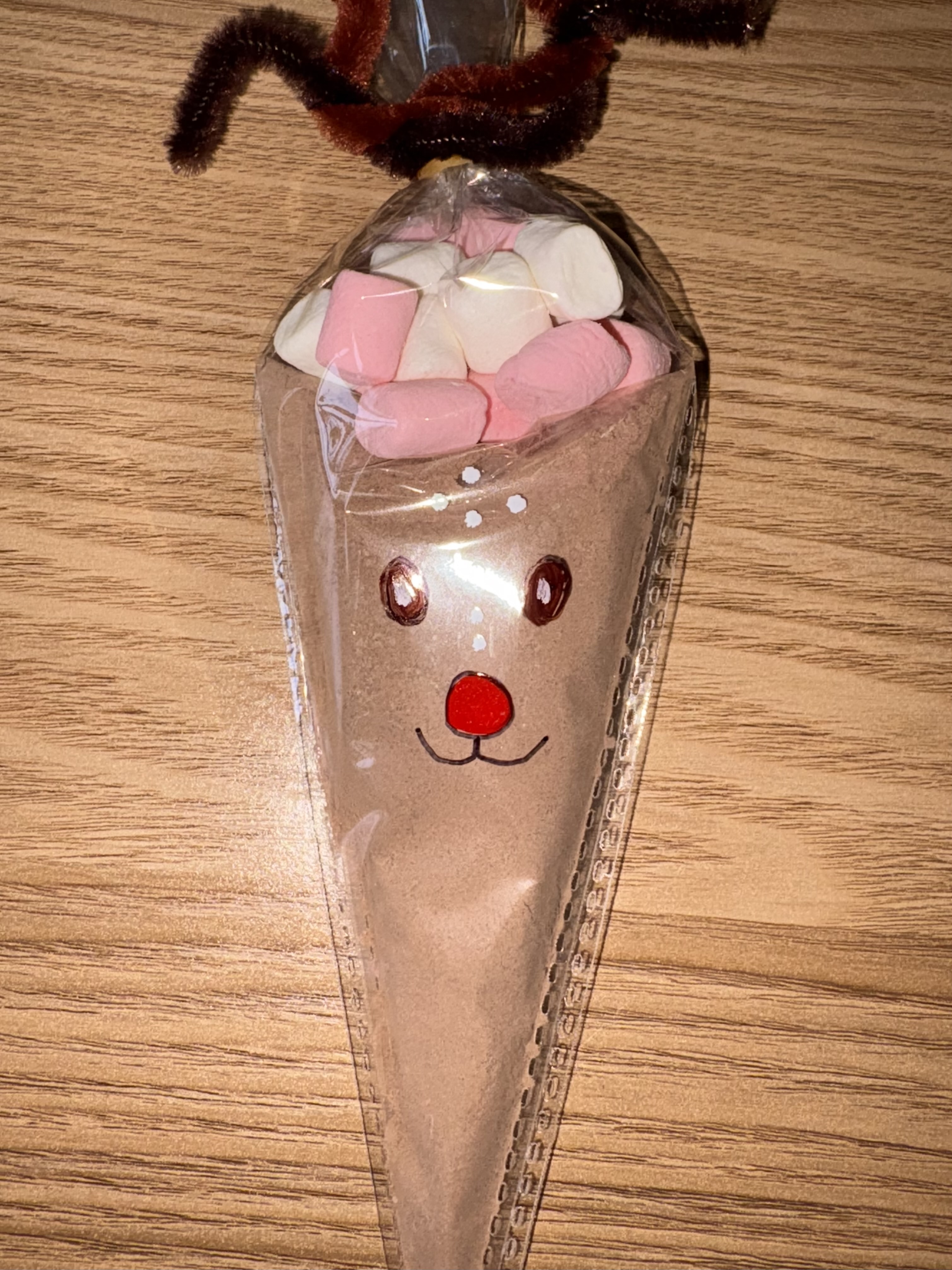 Reindeer Hot Chocolate Cone