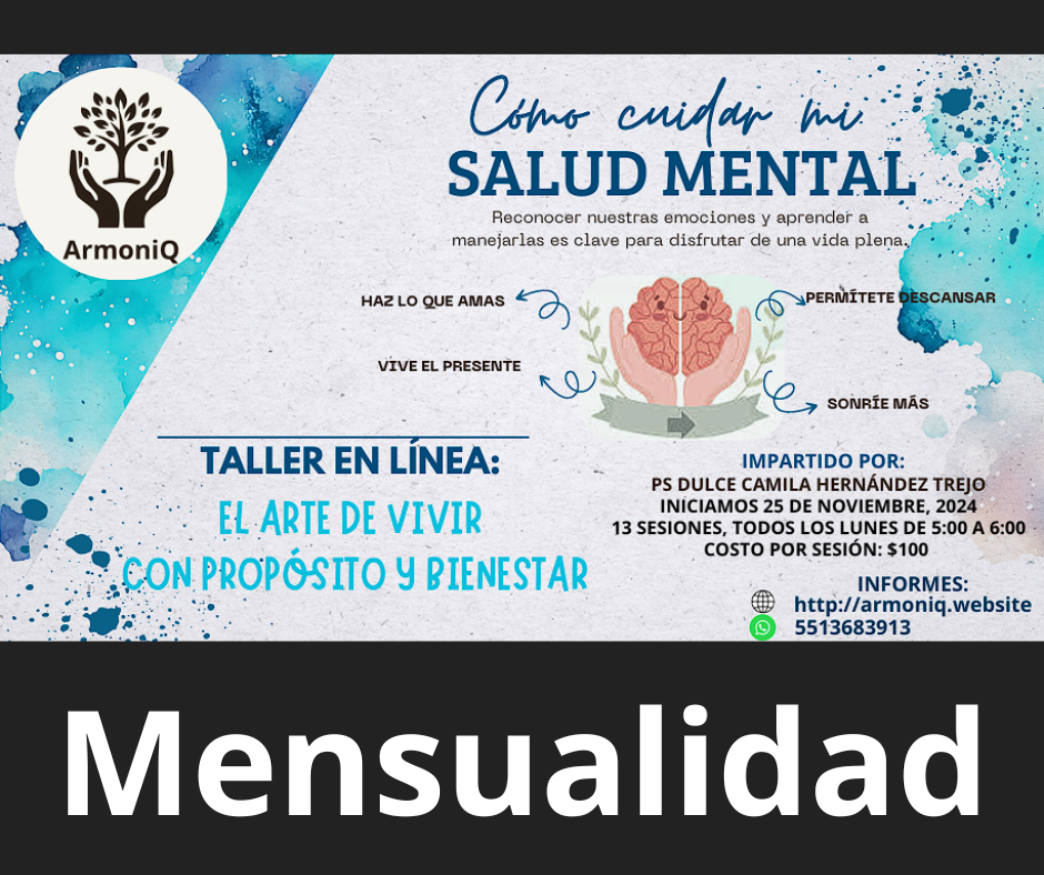 El poder de la salud mental. Taller mensualidad