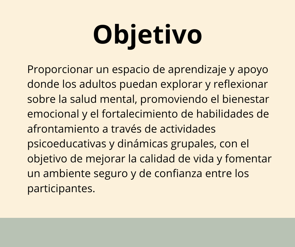 El poder de la salud mental. Taller mensualidad