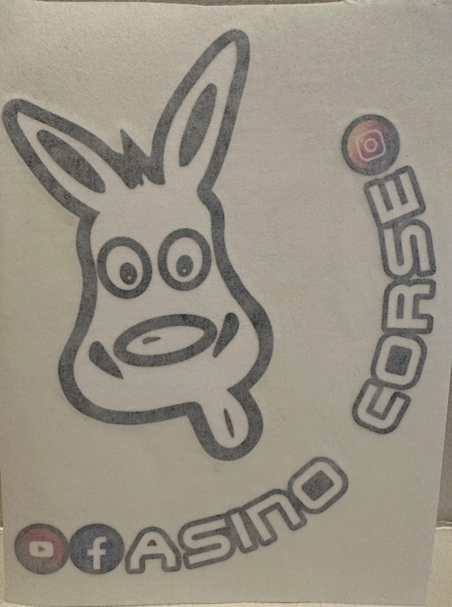 Asino Corse Official Sticker