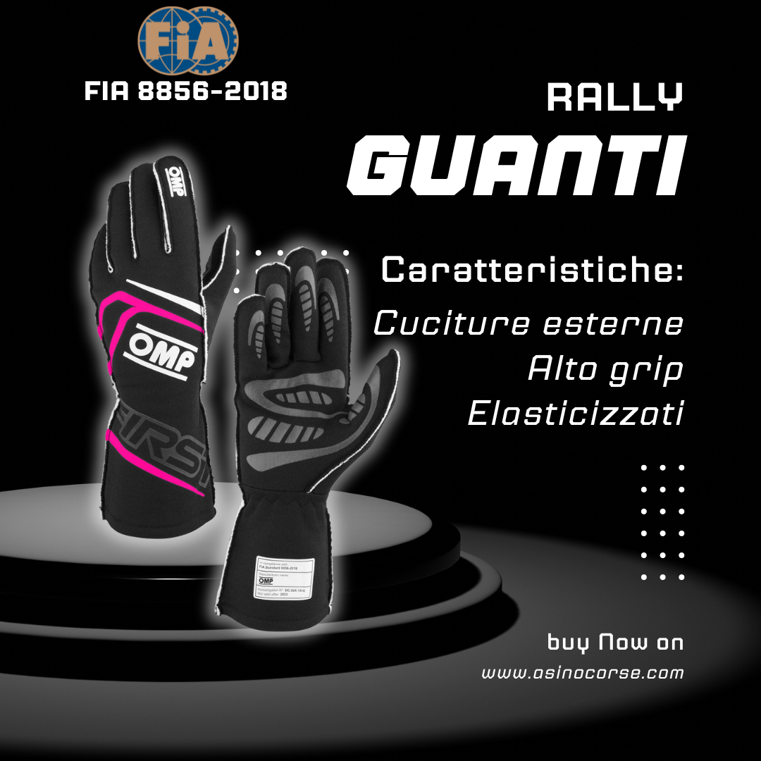 Guanto FIA Rally Cuciture esterne