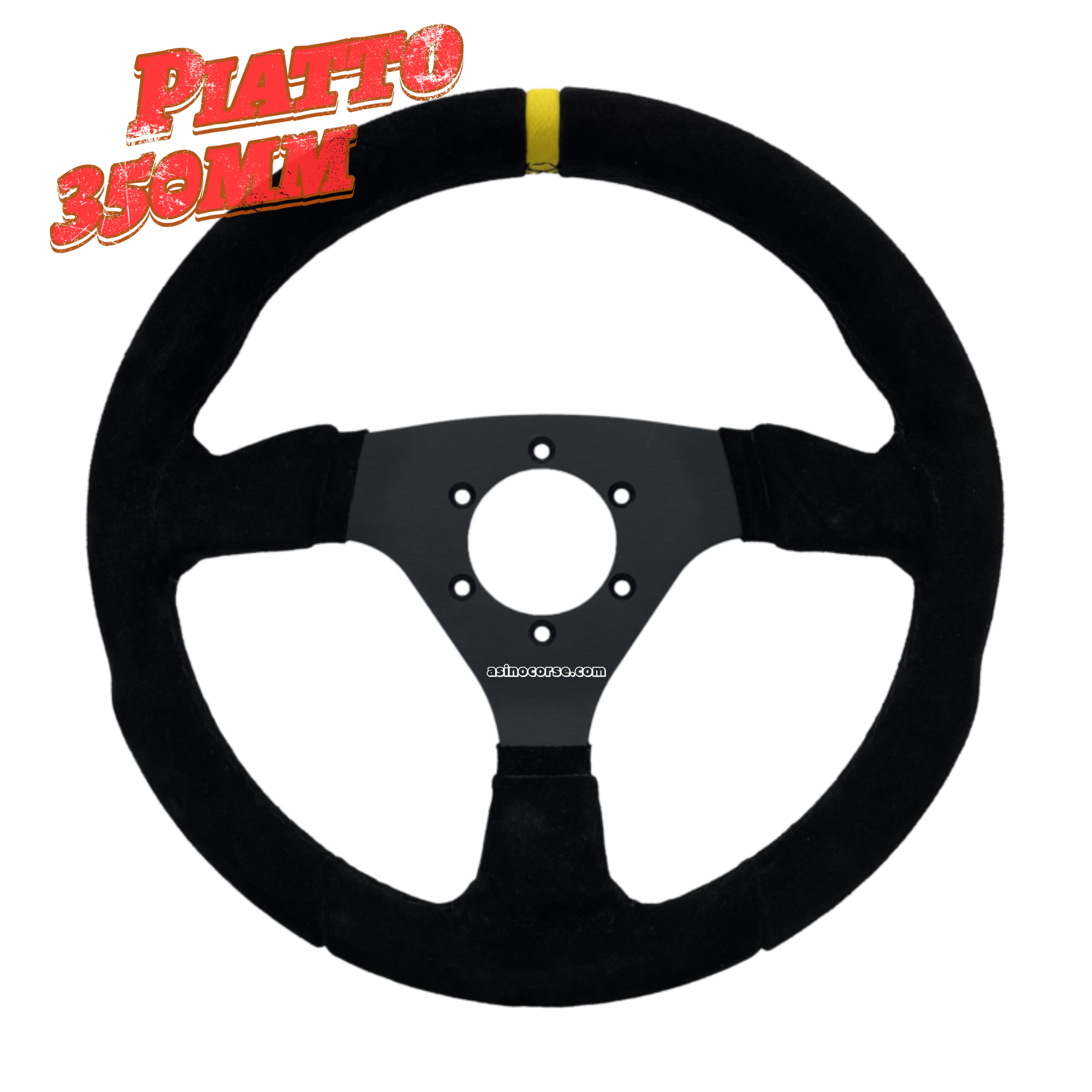 Volante racing piatto 350mm