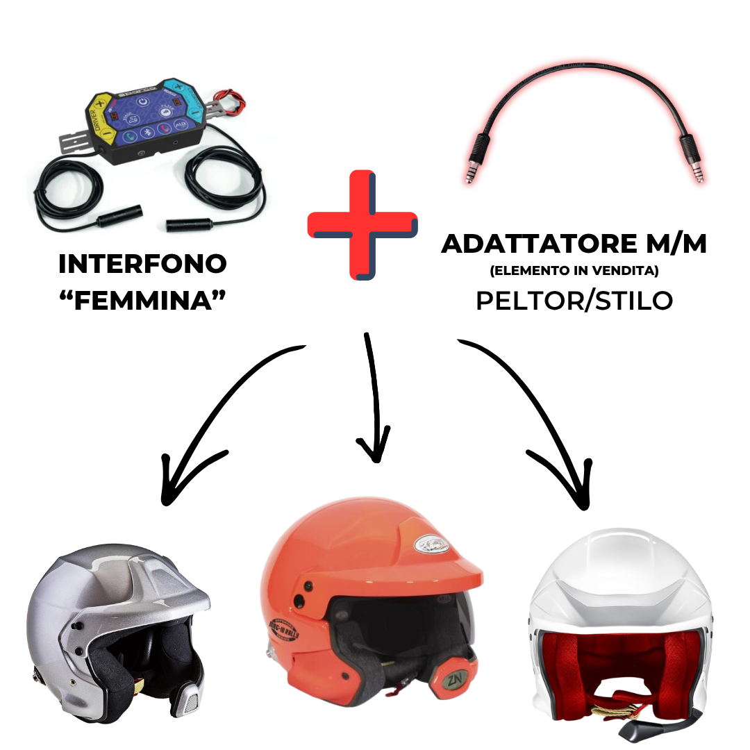 Adattatore Interfono Maschio/Femmina