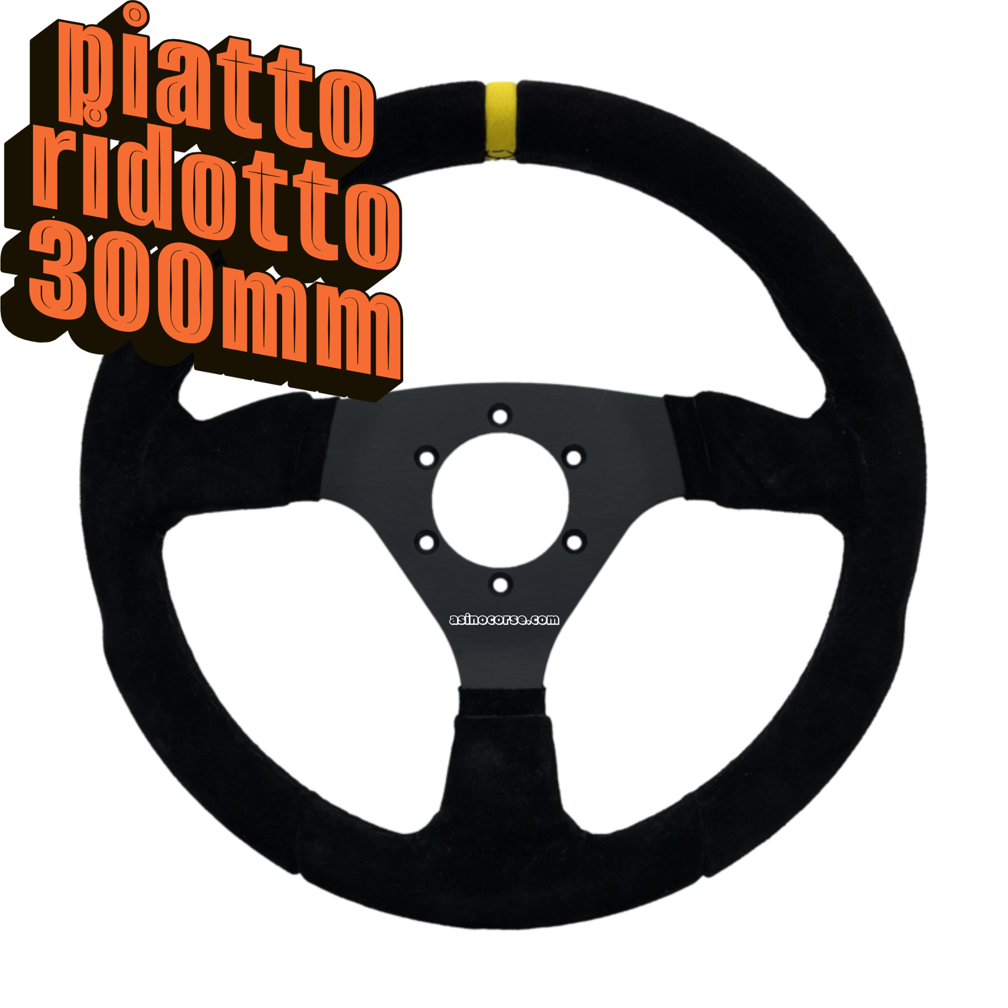 Volante racing piatto 300mm