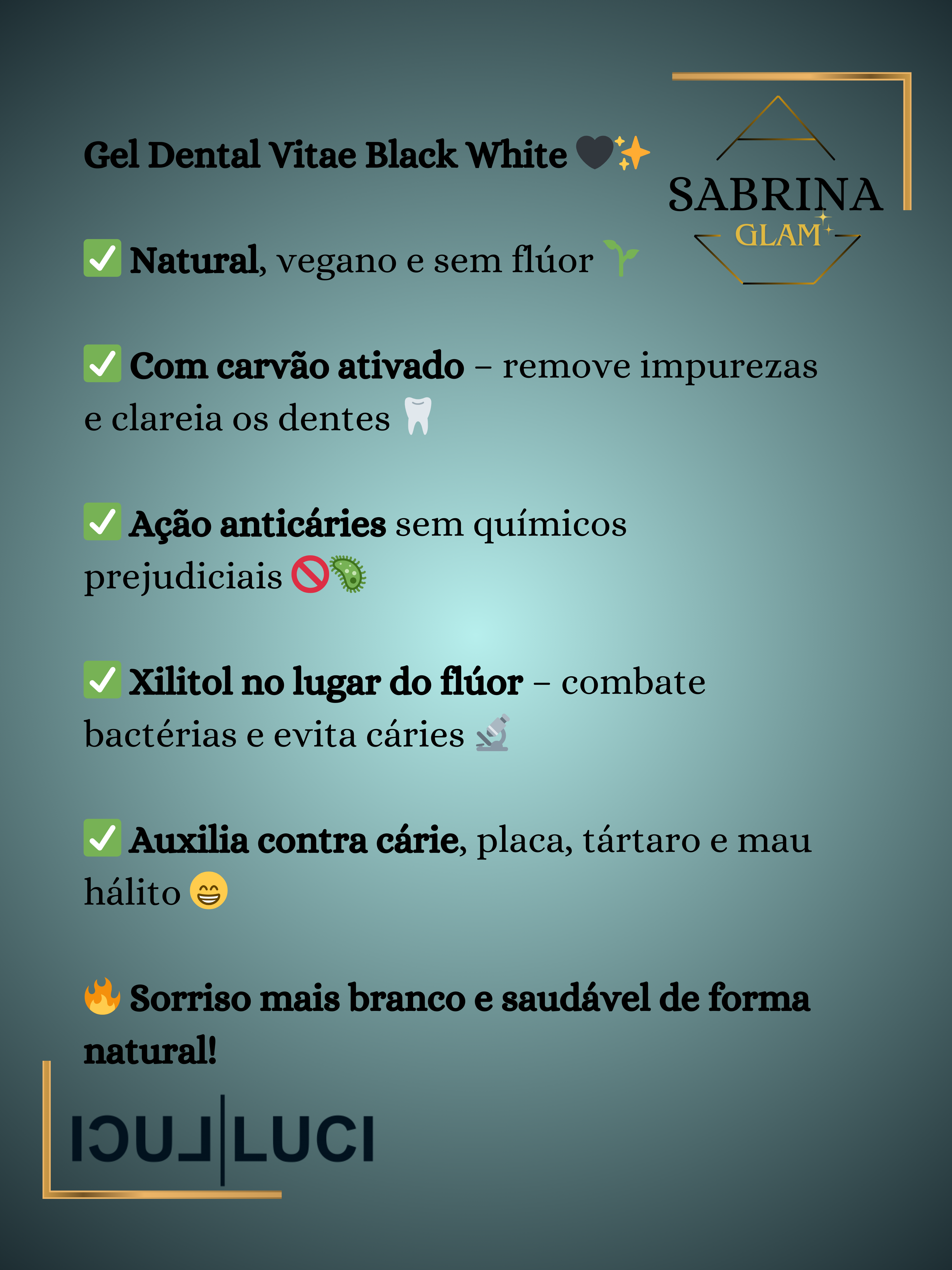 Gel Dental Black/White